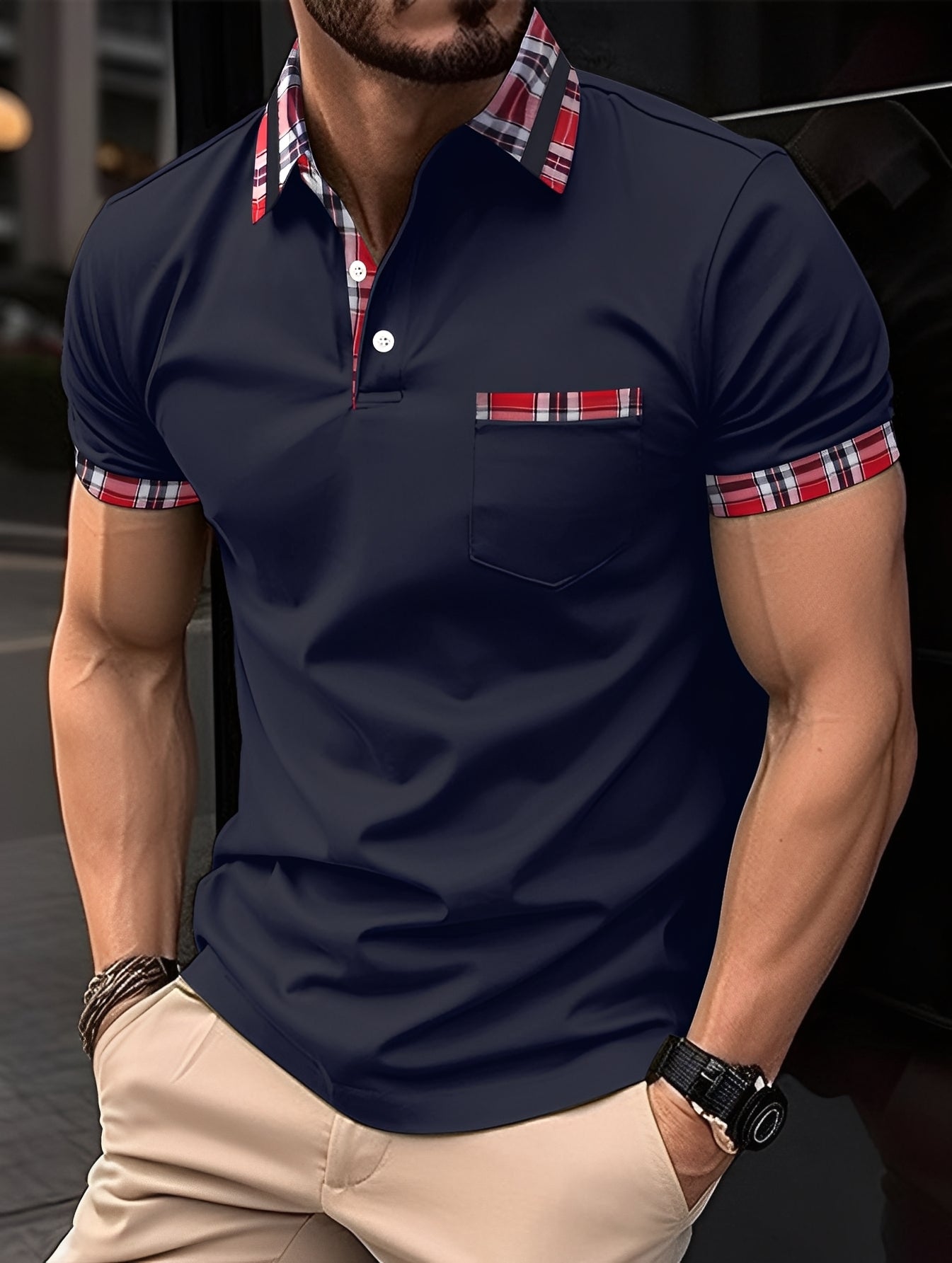 Ryker - Stilvolles Poloshirt mit Herrenbrusttasche