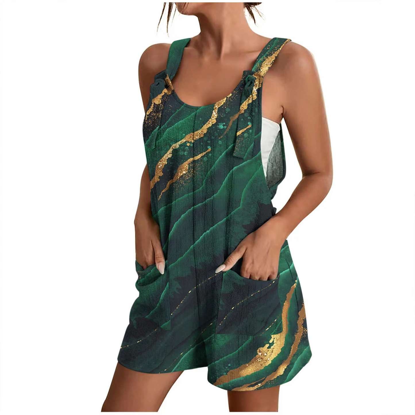 Estelle - Eleganter Damen-Romper mit Blumenmuster