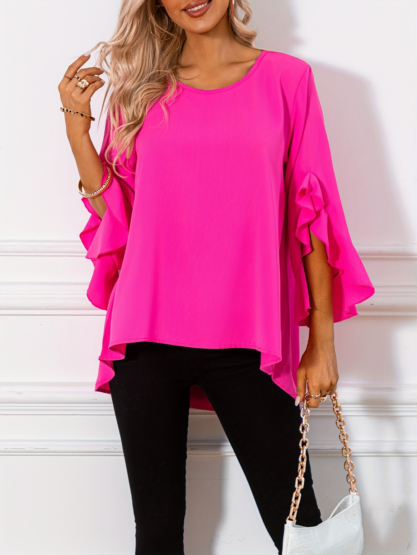 Jessica - Legere Bluse mit Rüschen
