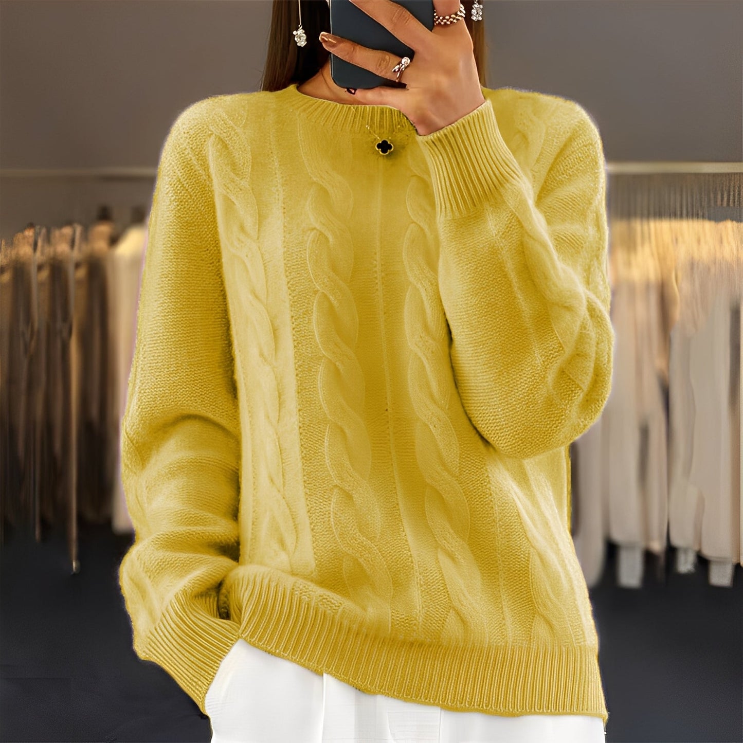 Leanne - Klassisch eleganter Damenpullover