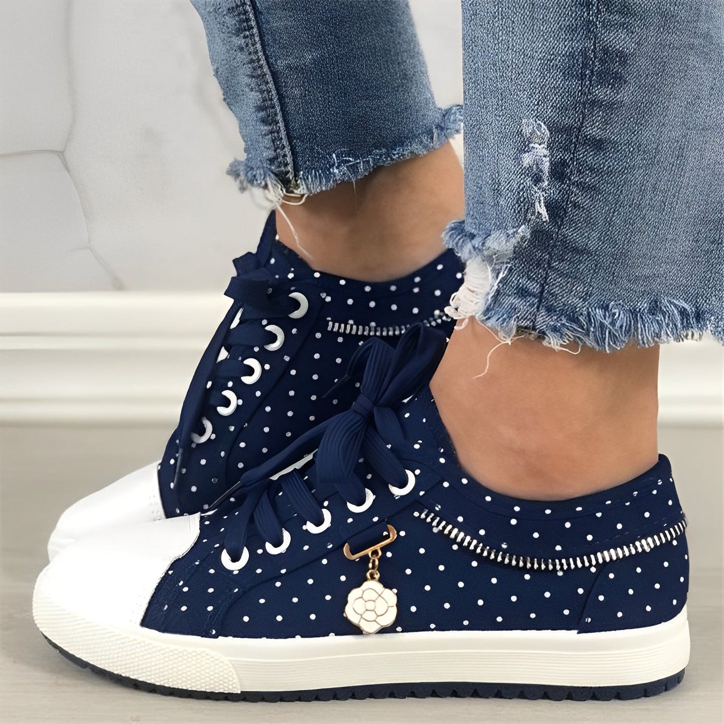 Desiree - Bequeme flache Damen-Sneaker aus Mesh