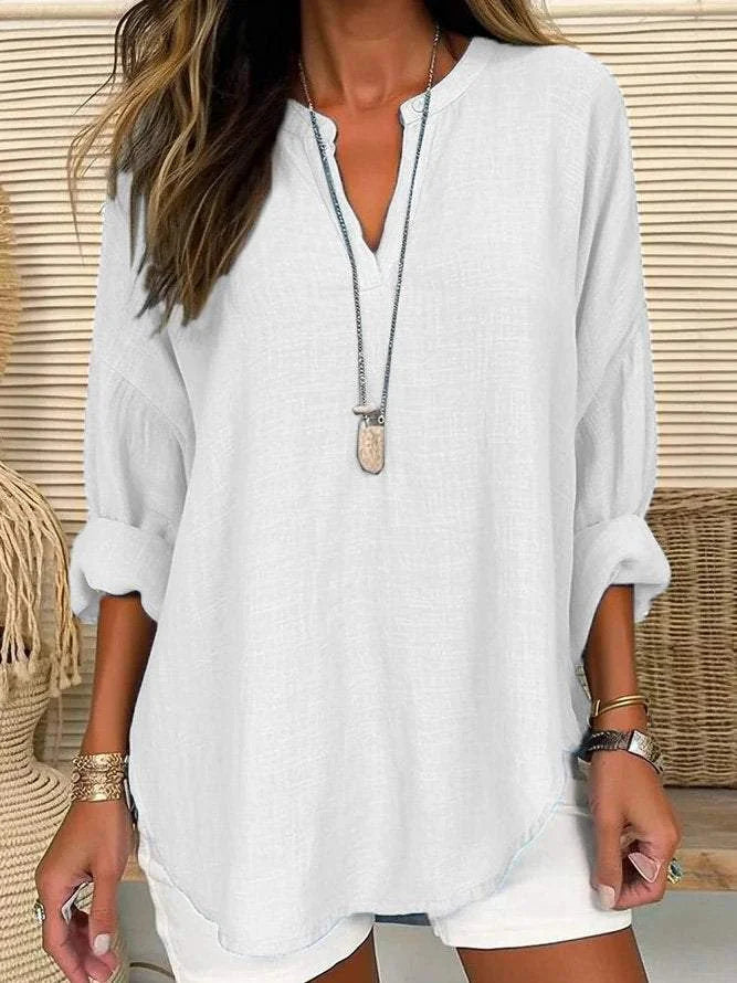 Valorie - Bequemes, locker geschnittenes Langarmshirt für Damen