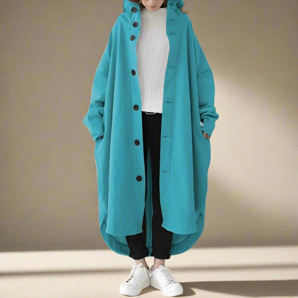Jennica - Langer, lässiger Damen-Trenchcoat