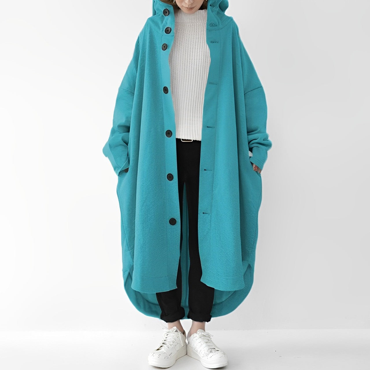 Jennica - Langer, lässiger Damen-Trenchcoat