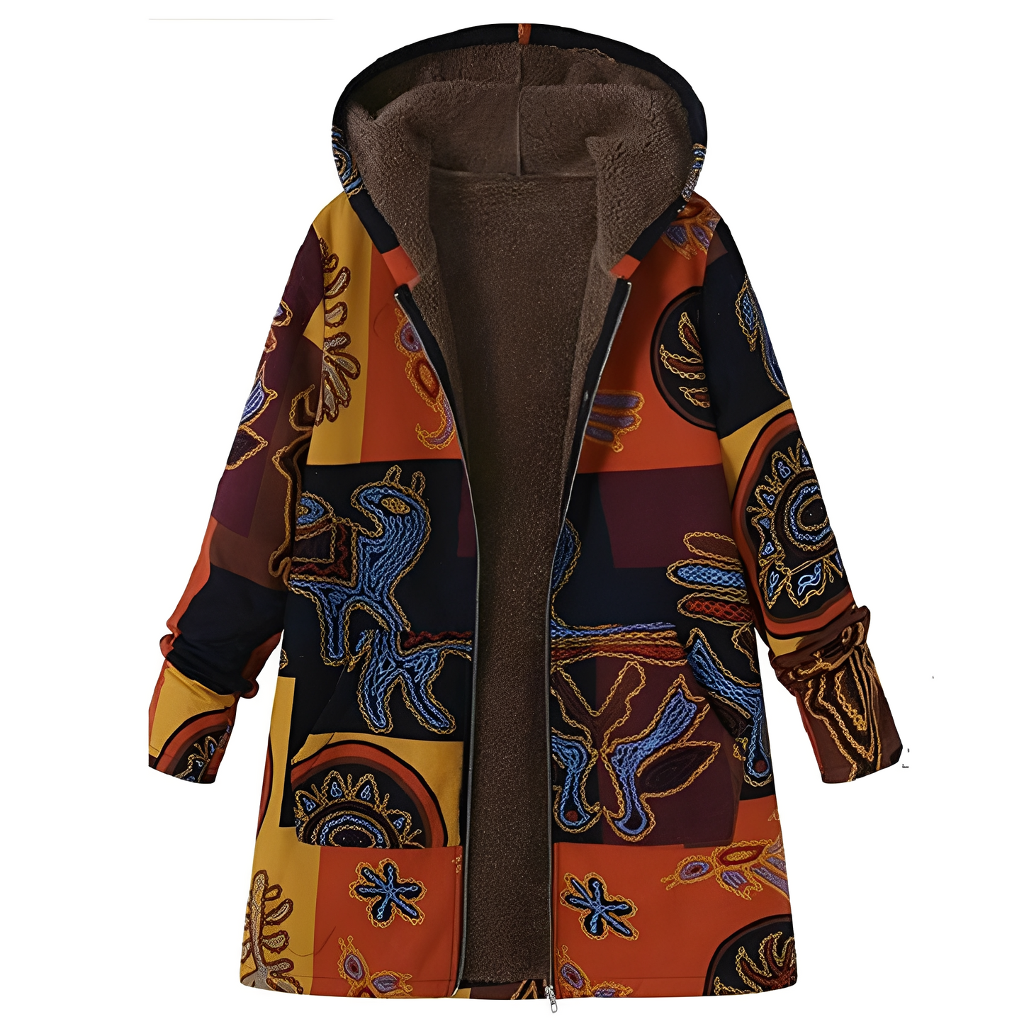 Olyvia - Damenjacke im Retro-Stil mit Muster