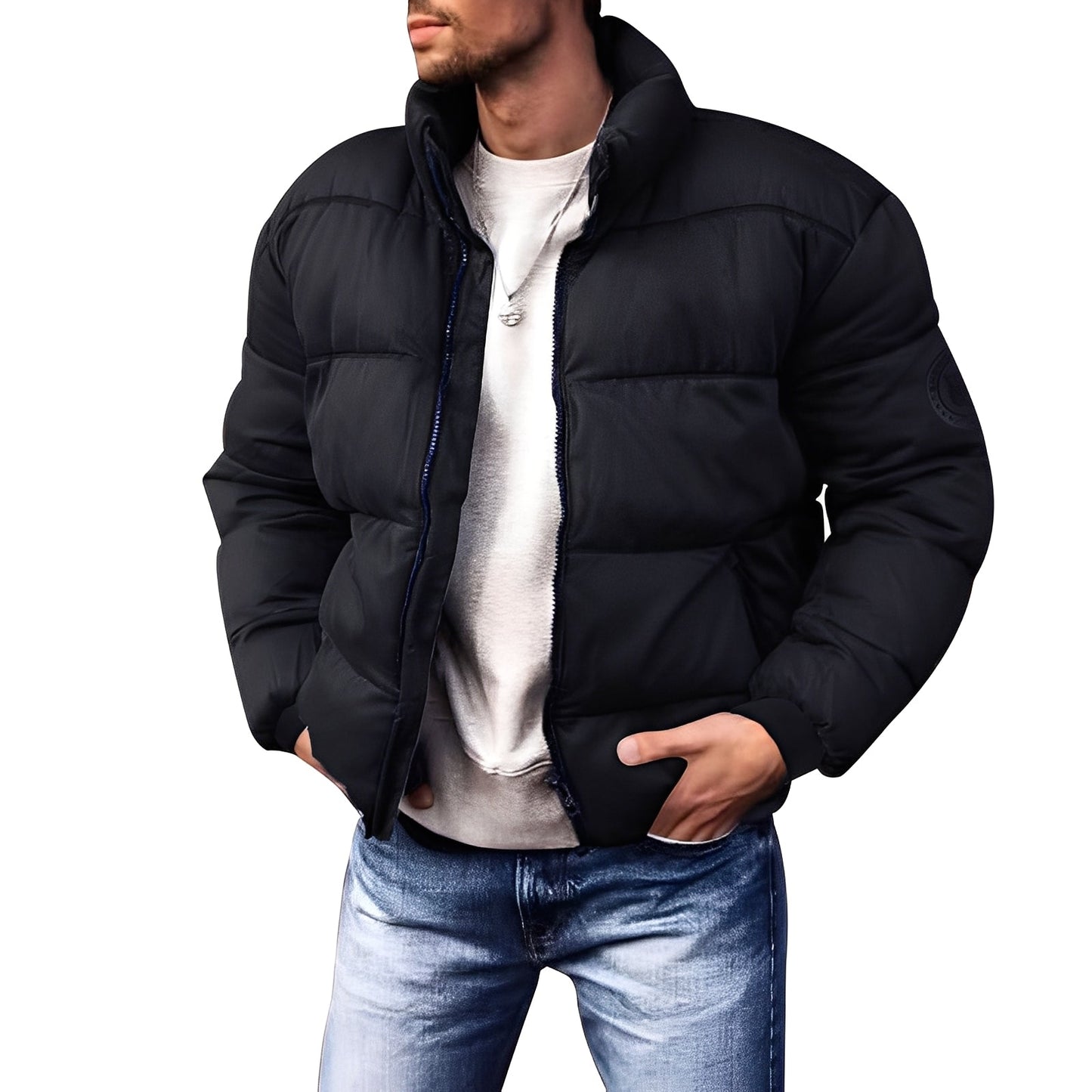Keaton - Elegante, gefütterte Herrendaunenjacke