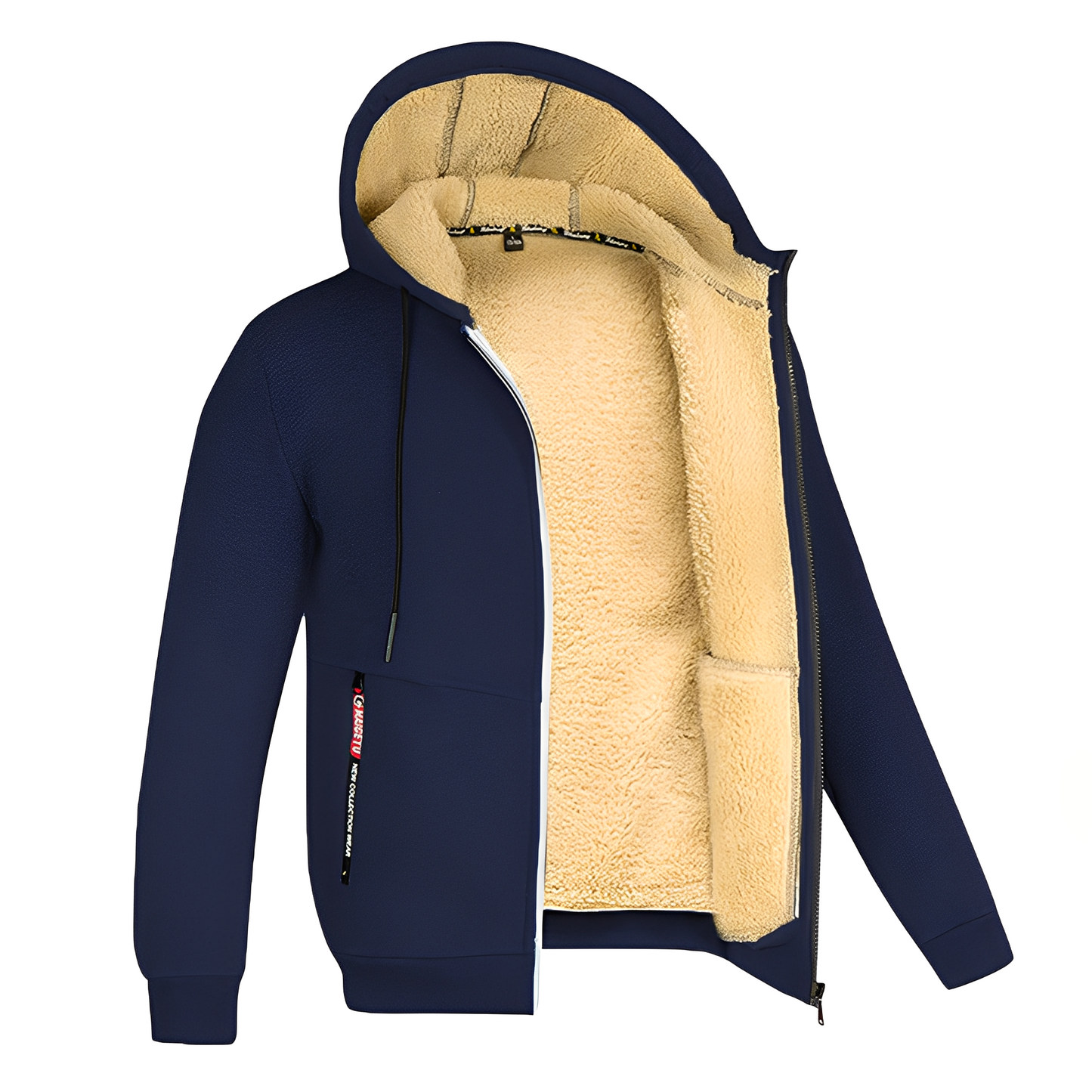 Davin - Komfortable Herren-Fleecejacke mit Kapuze