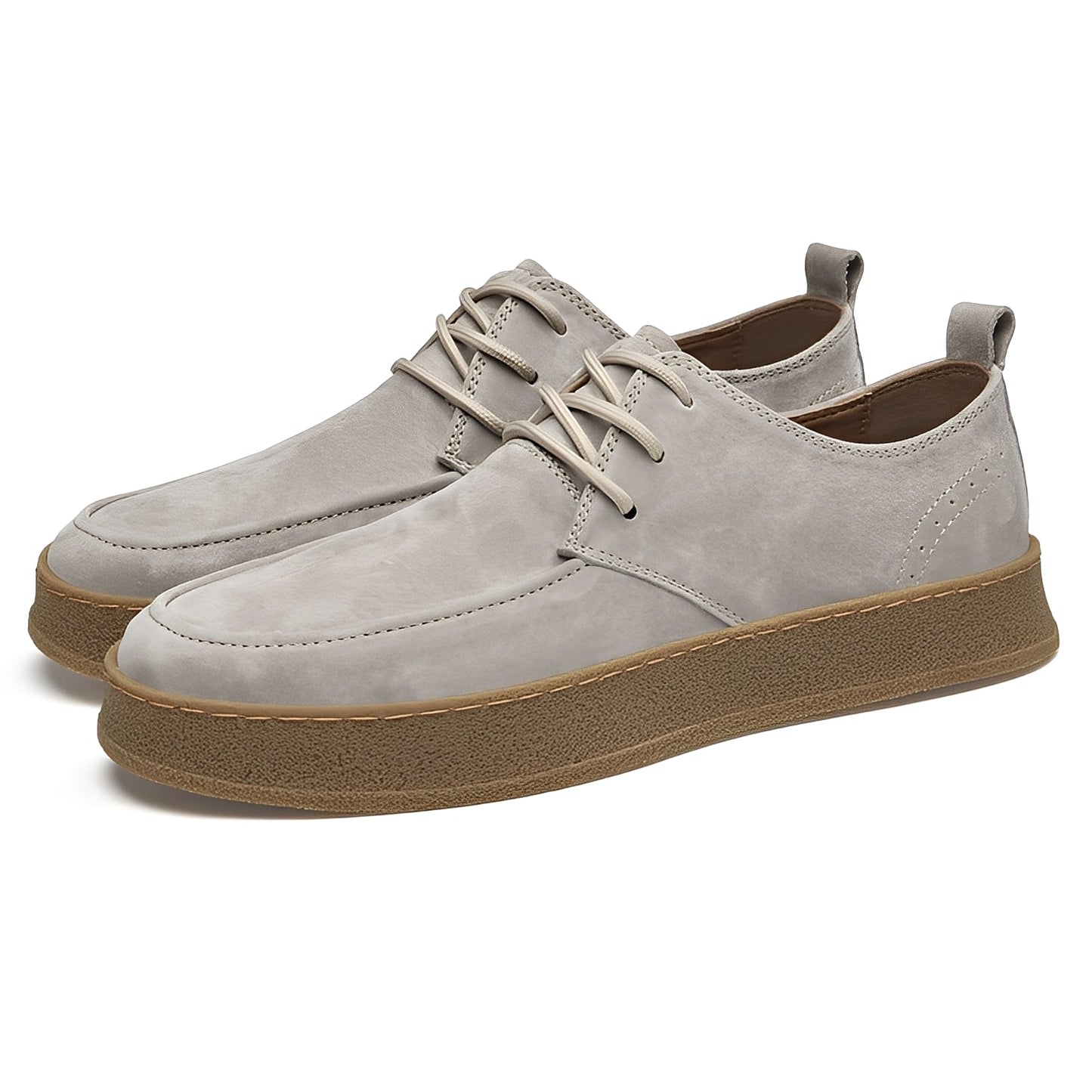 Sylvan - Elegante flache Herrenschuhe aus Wildleder