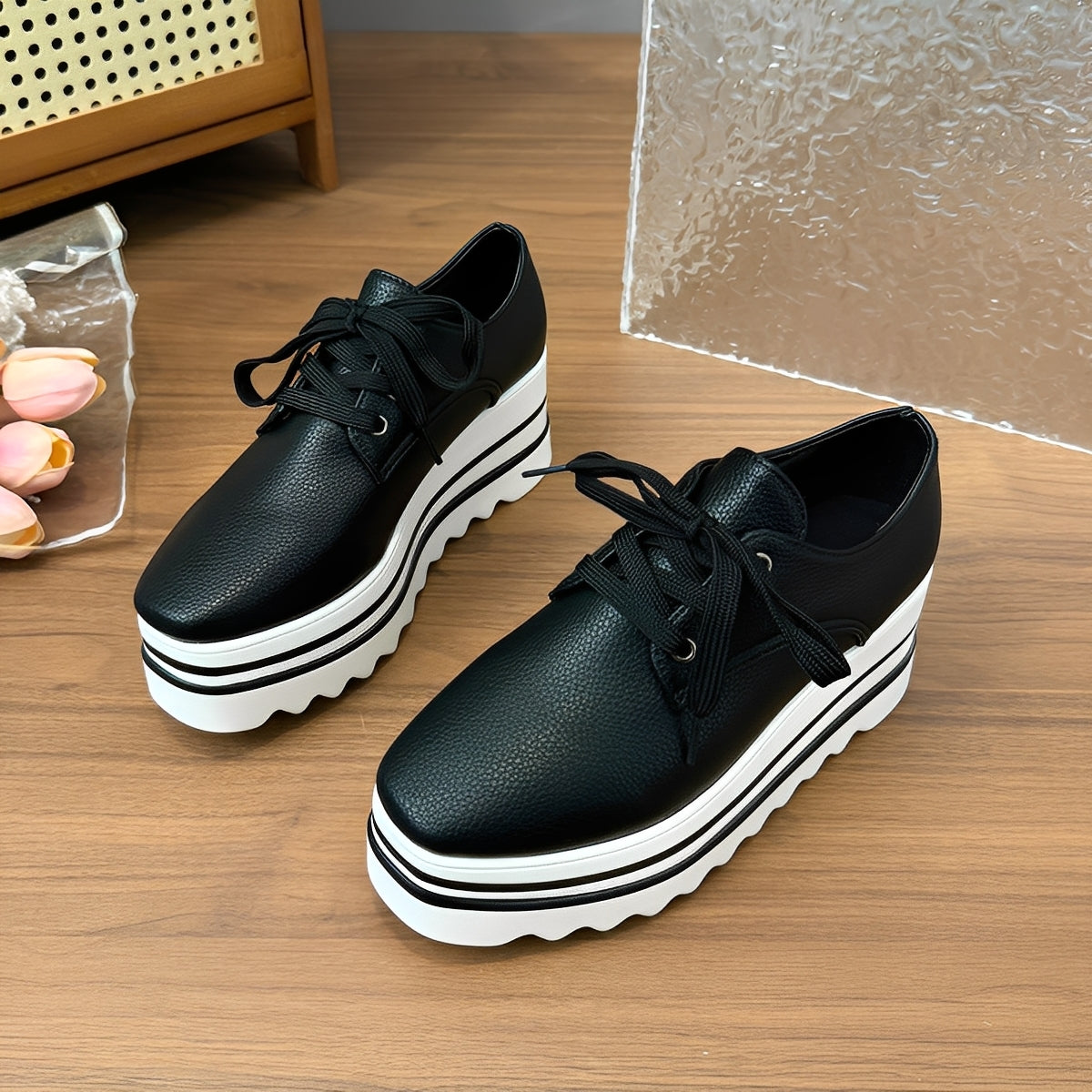 Joanne - Stylové dámské tenisky s vysokou platformovou podrážkou