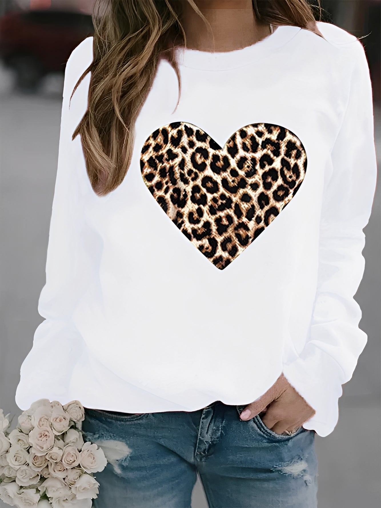 Daniella - Gemütlicher Damenpullover mit Herzmotiv