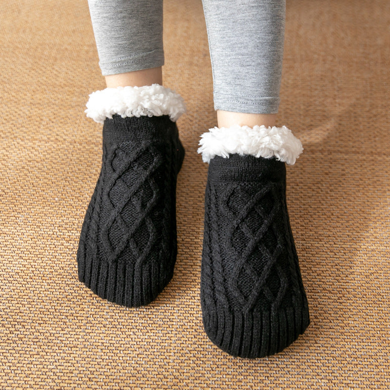 Raquel - Bequeme und rutschfeste Damenplüschsocken für den Winter