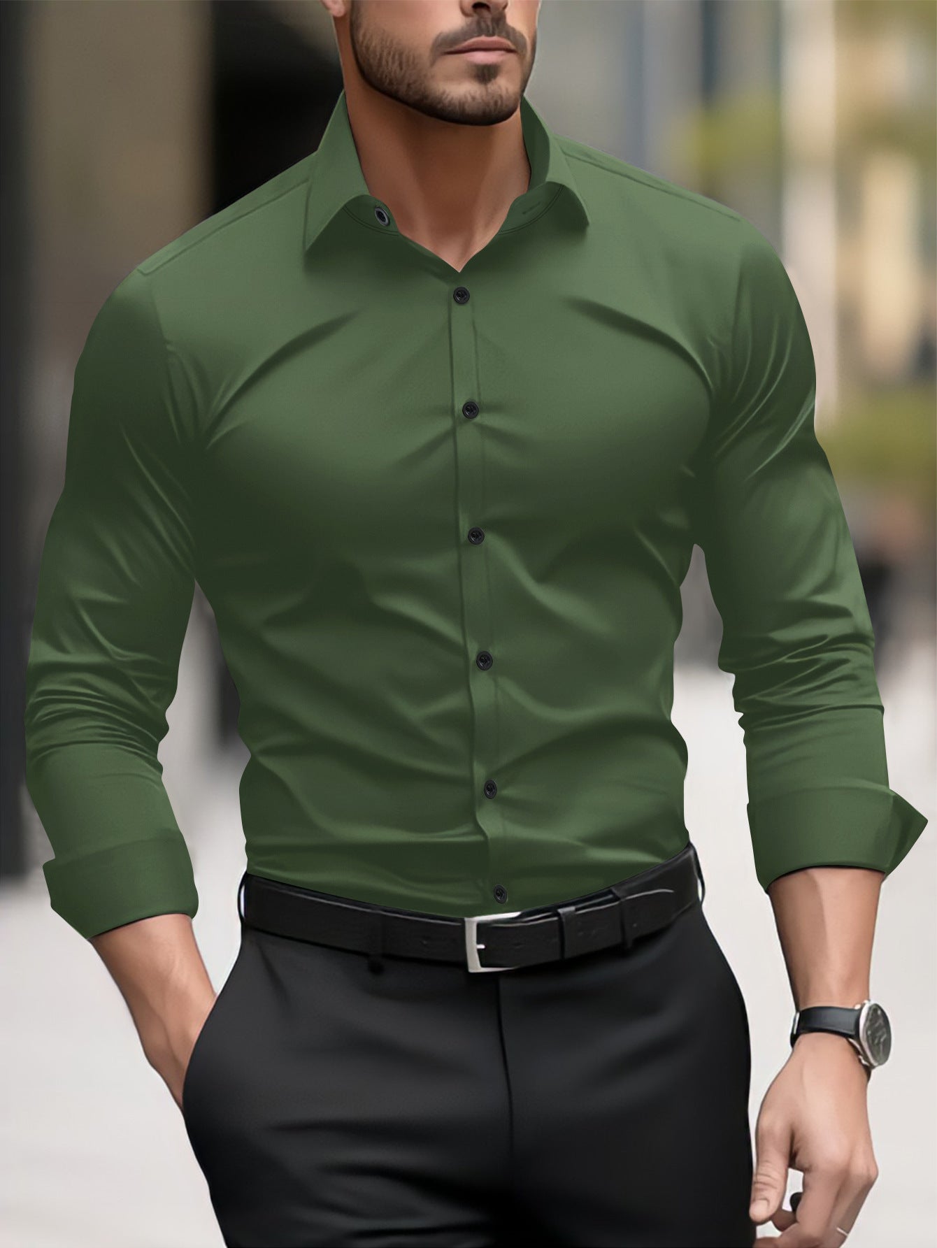 Thomas - Freizeit-Herrenshirt mit Kragen