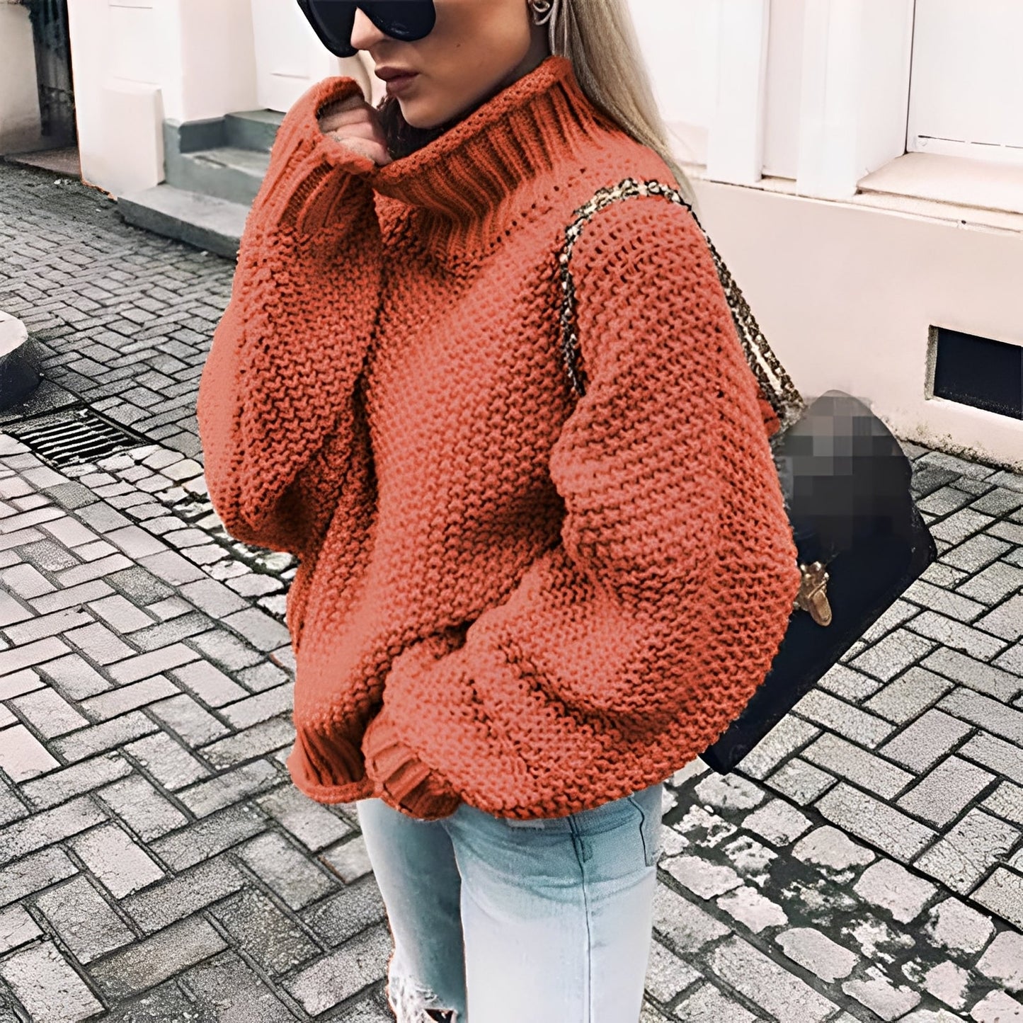 Paulina - Kuscheliger Rollkragenpullover aus dickem Strick für Damen