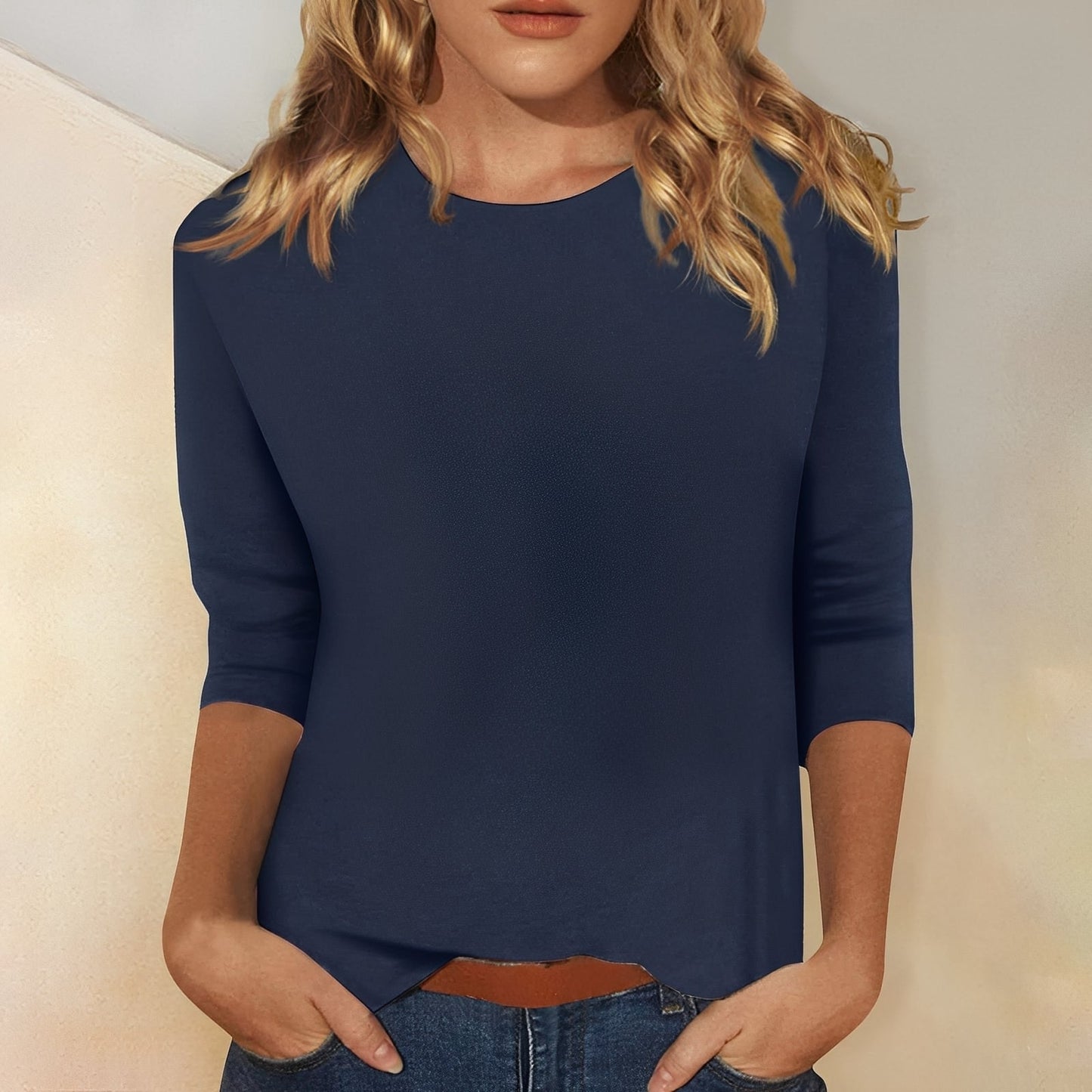 Louisa - Lockeres, schlichtes Langarmshirt für Damen