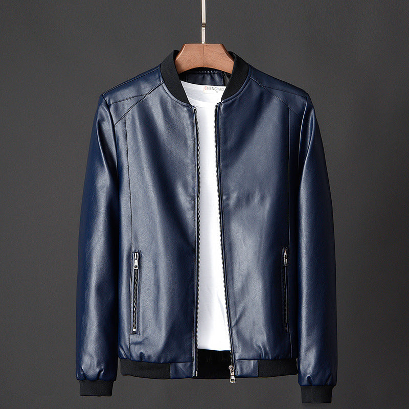 Clifford - Chaqueta de cuero para motociclista elegante para hombre