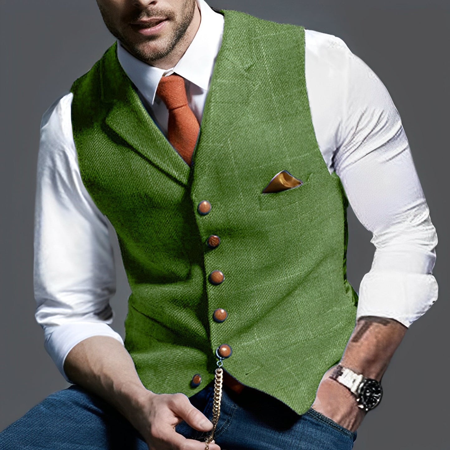 Jasper – Herren Retro-Weste