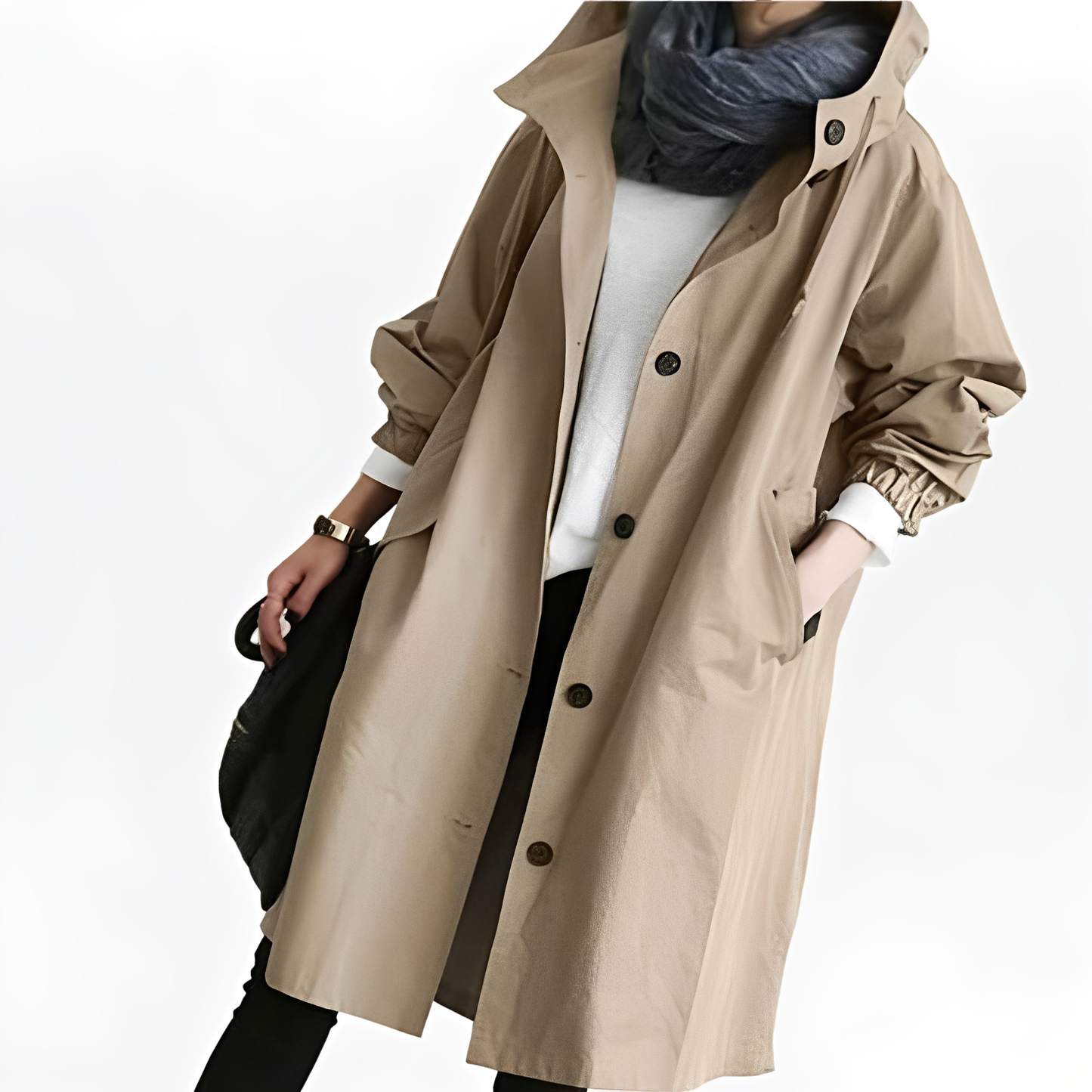 Giselle - Damen-Regenjacke mit Kapuze, wasserdicht