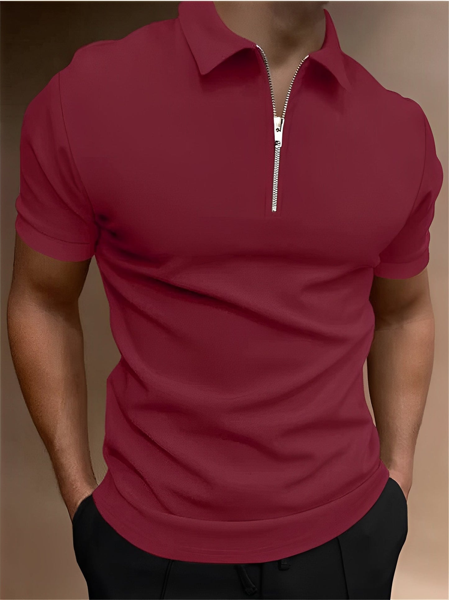 Carl - Bequemes Herren-Poloshirt mit Zipper