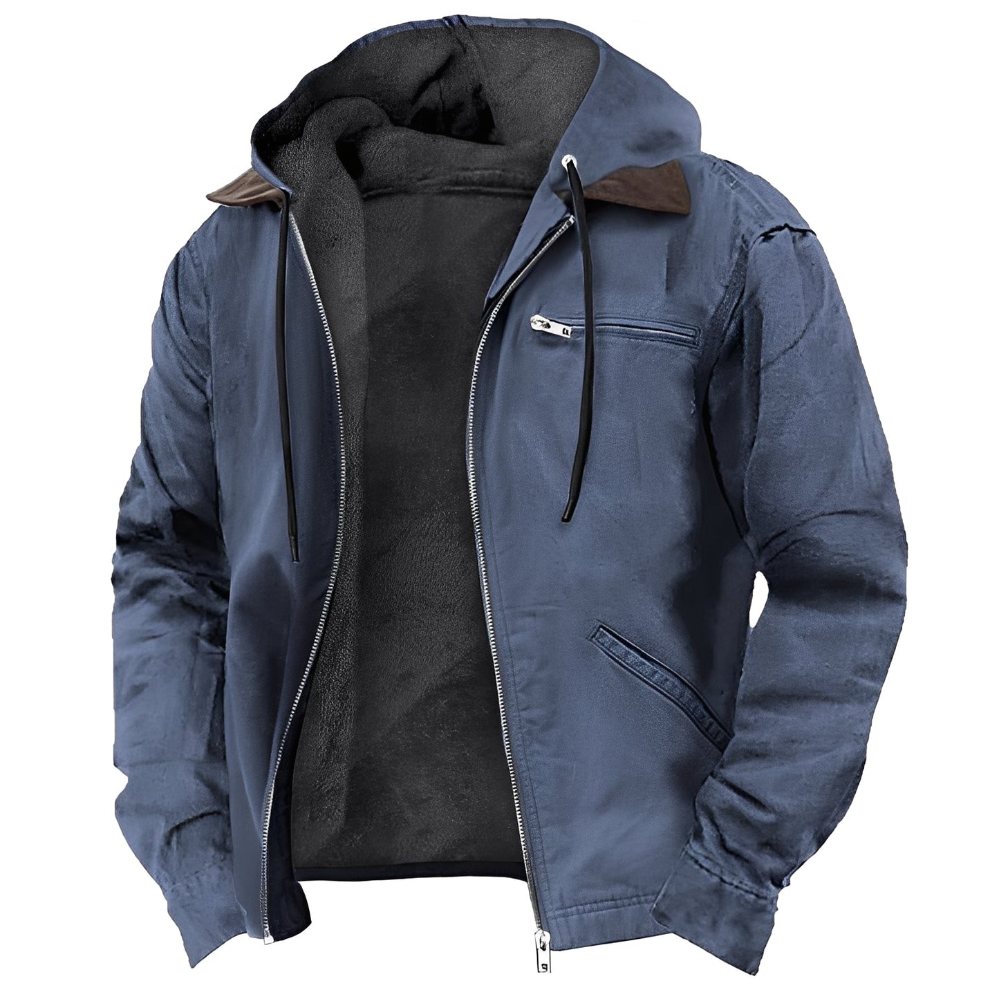 Dwayne - Herren Fleecejacke mit Kapuze