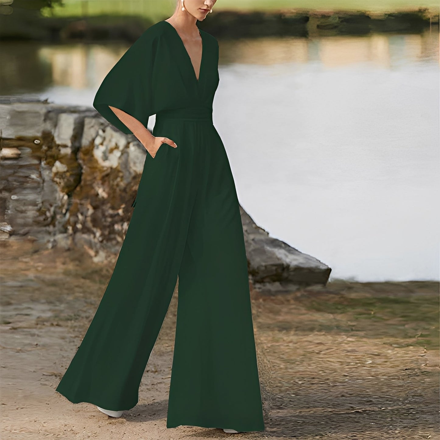 Carmella - Komfortabler Damen-Jumpsuit mit hohem Bund
