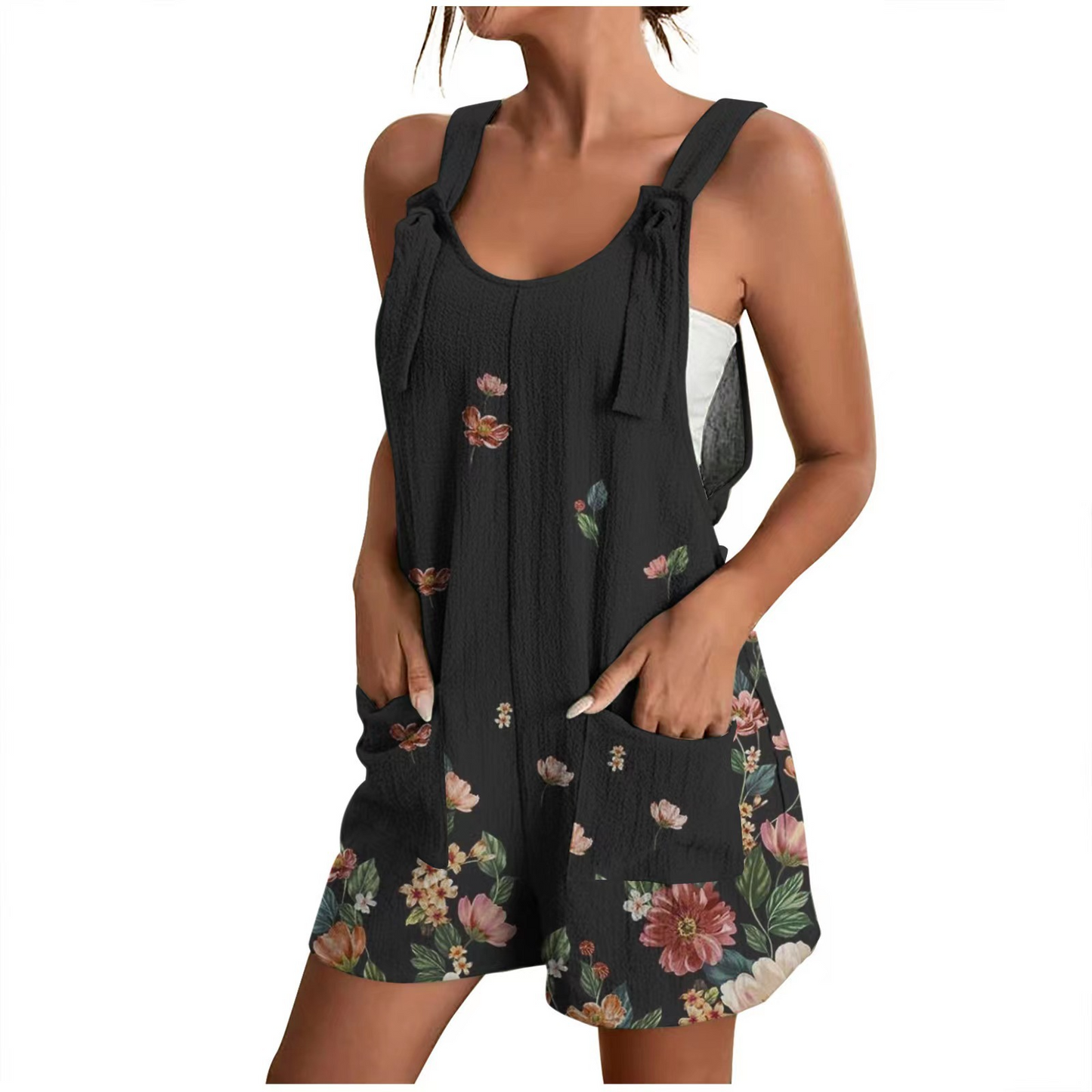 Estelle - Eleganter Damen-Romper mit Blumenmuster