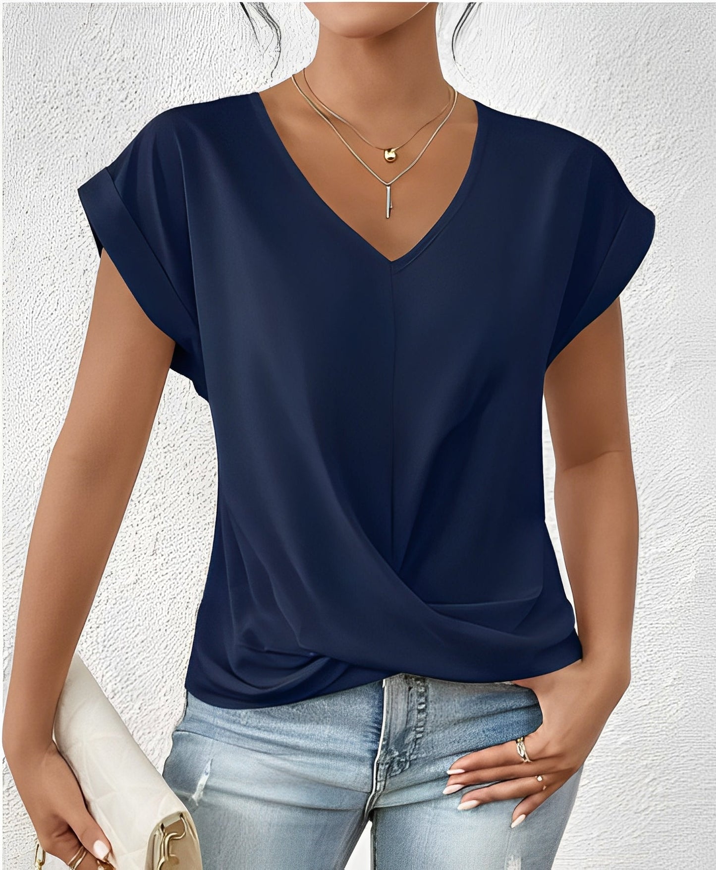 Jordana - Lässiges, unregelmäßiges Damen-T-Shirt