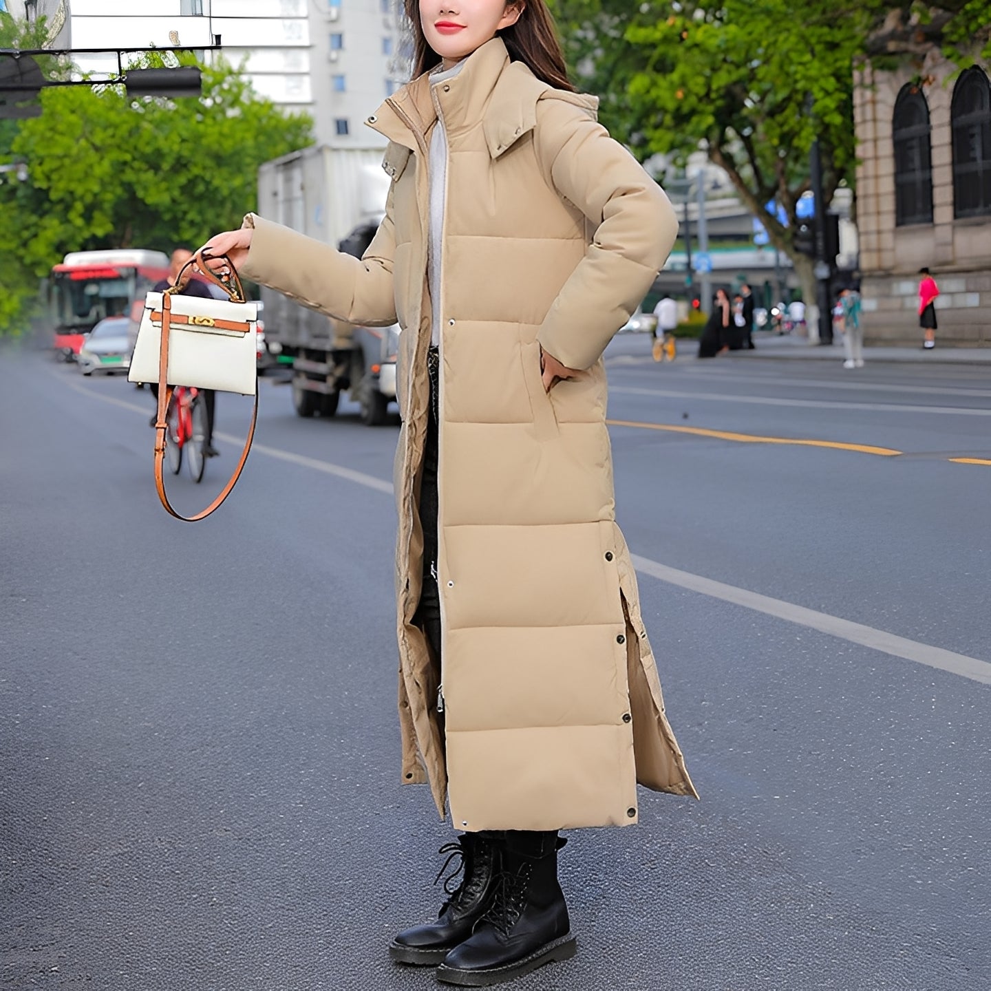 Amabel - Kuschelige und warme Damenjacke mit Futter