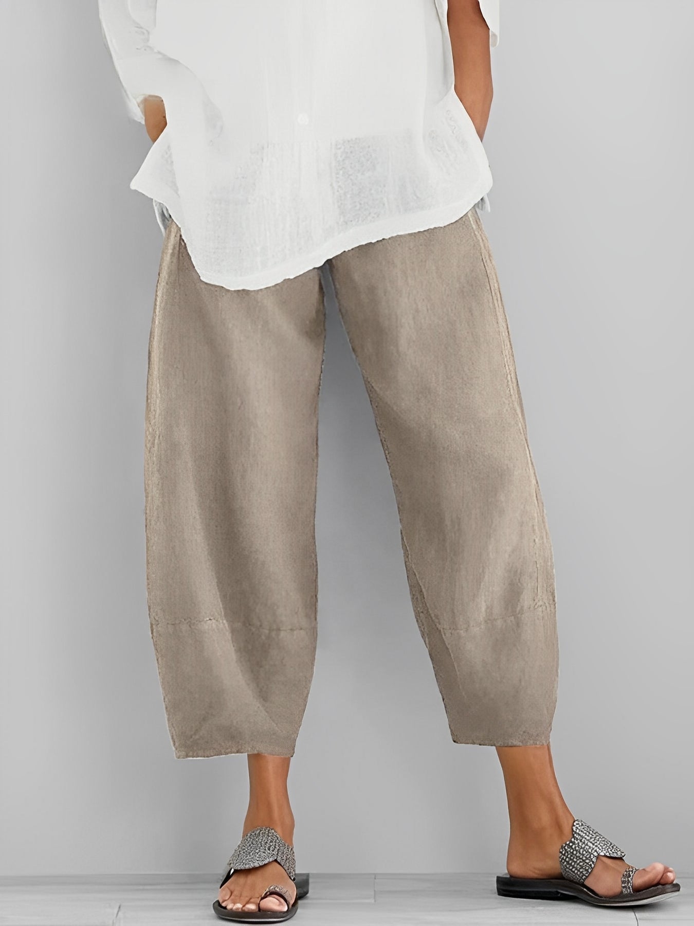 Alethea - Bequeme Leinenhose im lockeren Schnitt