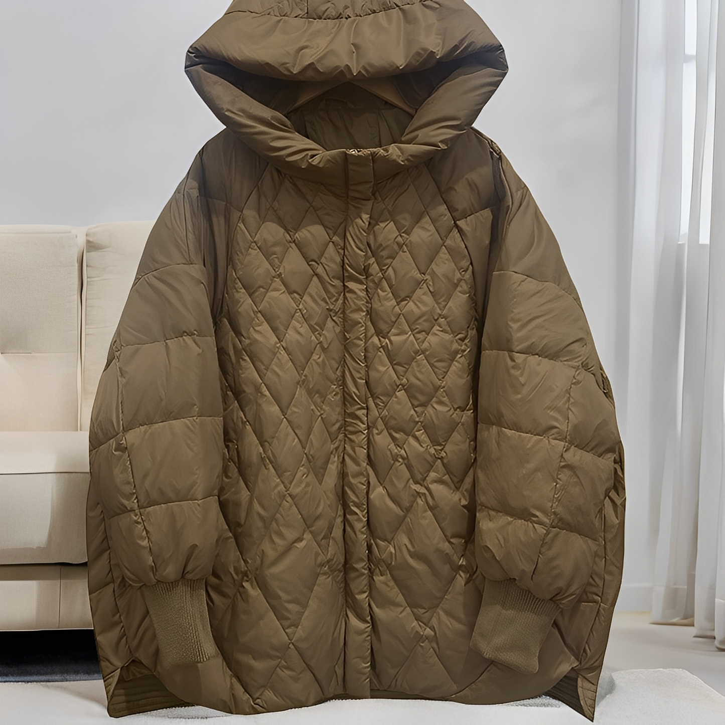 Abigail - Bequemer Wintermantel für Damen mit Daunen und Zipper