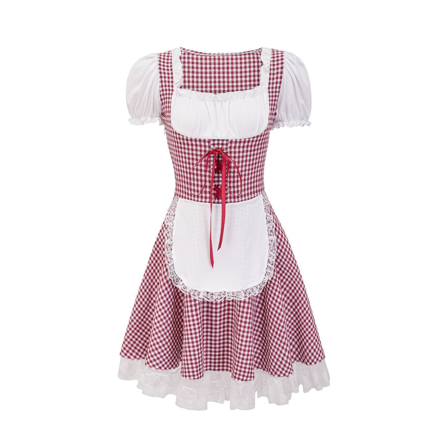 Miriam - Klassisches Damen-Oktoberfestkleid mit Karomuster