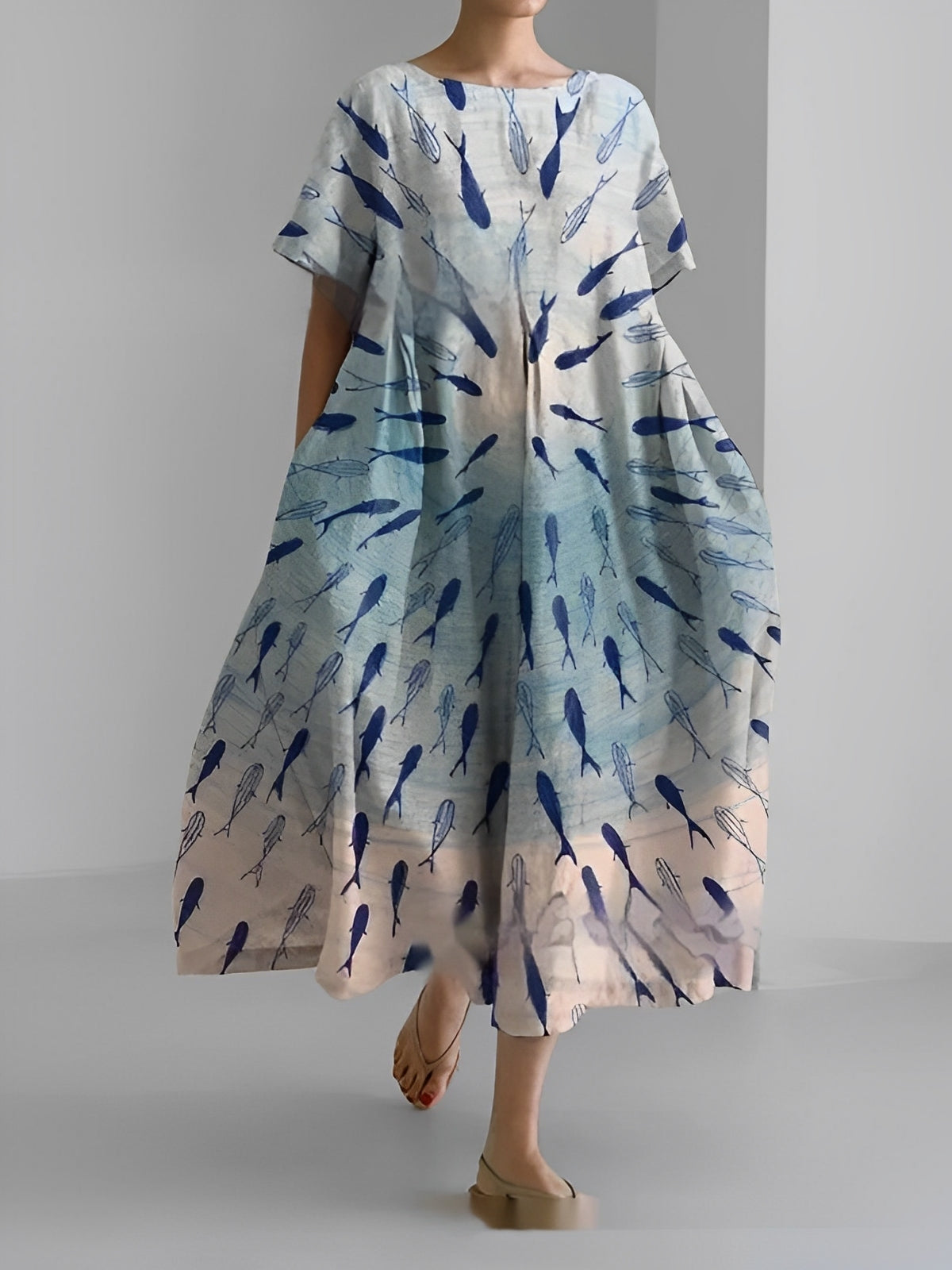 Purdie - Langes Damenkleid in großer Größe