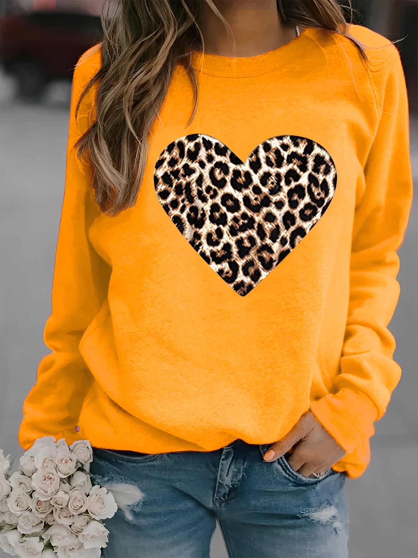 Daniella - Gemütlicher Damenpullover mit Herzmotiv