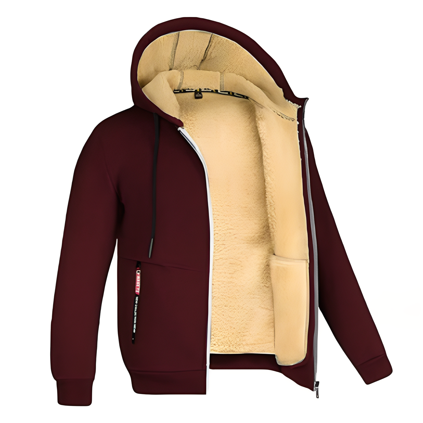 Davin - Komfortable Herren-Fleecejacke mit Kapuze