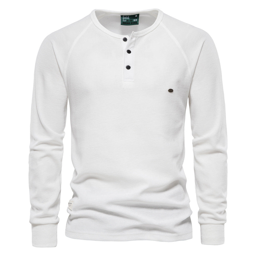 Jacob - Komfortables langes Waffelshirt für Herren