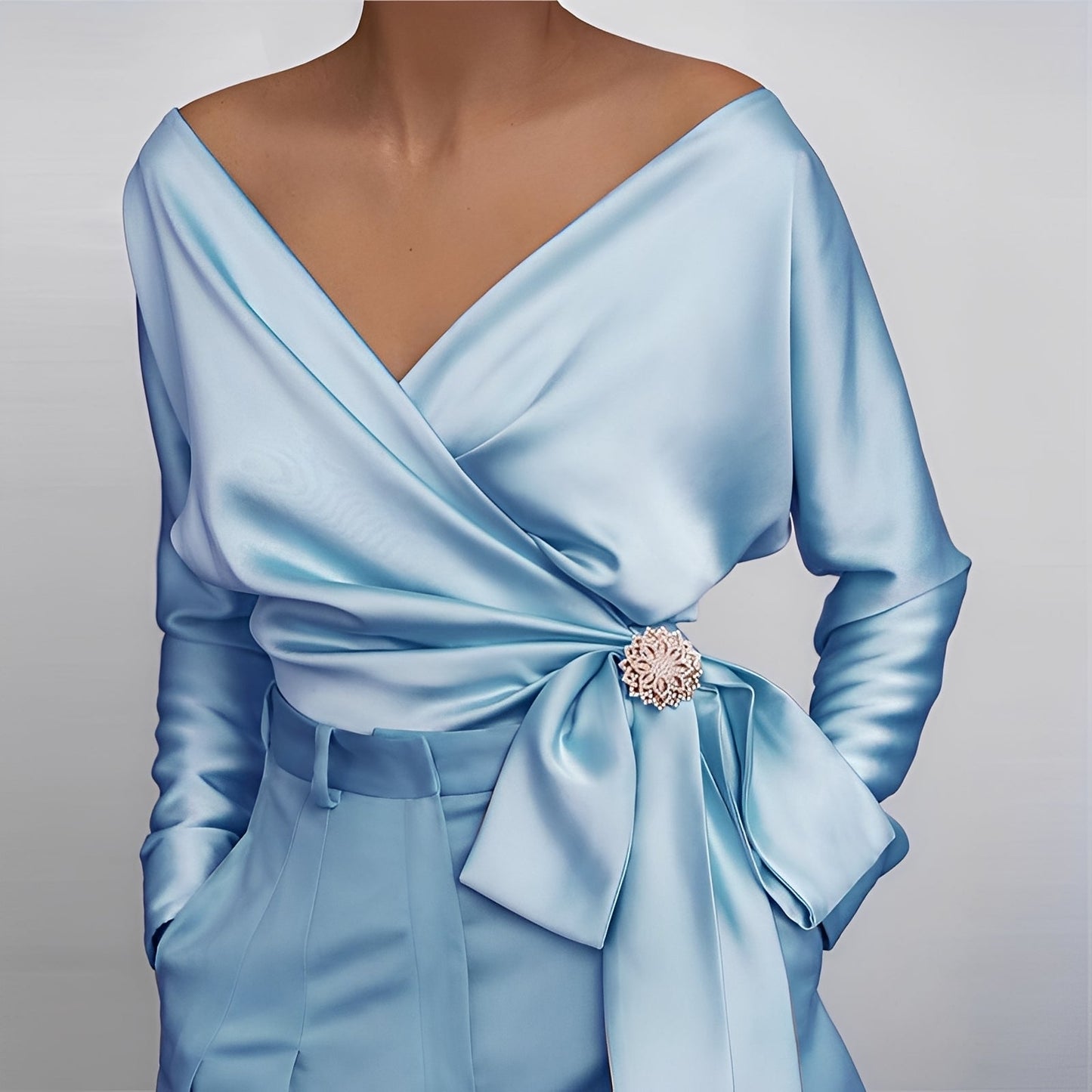 Evalyn - Elegante Damenbluse aus Seide