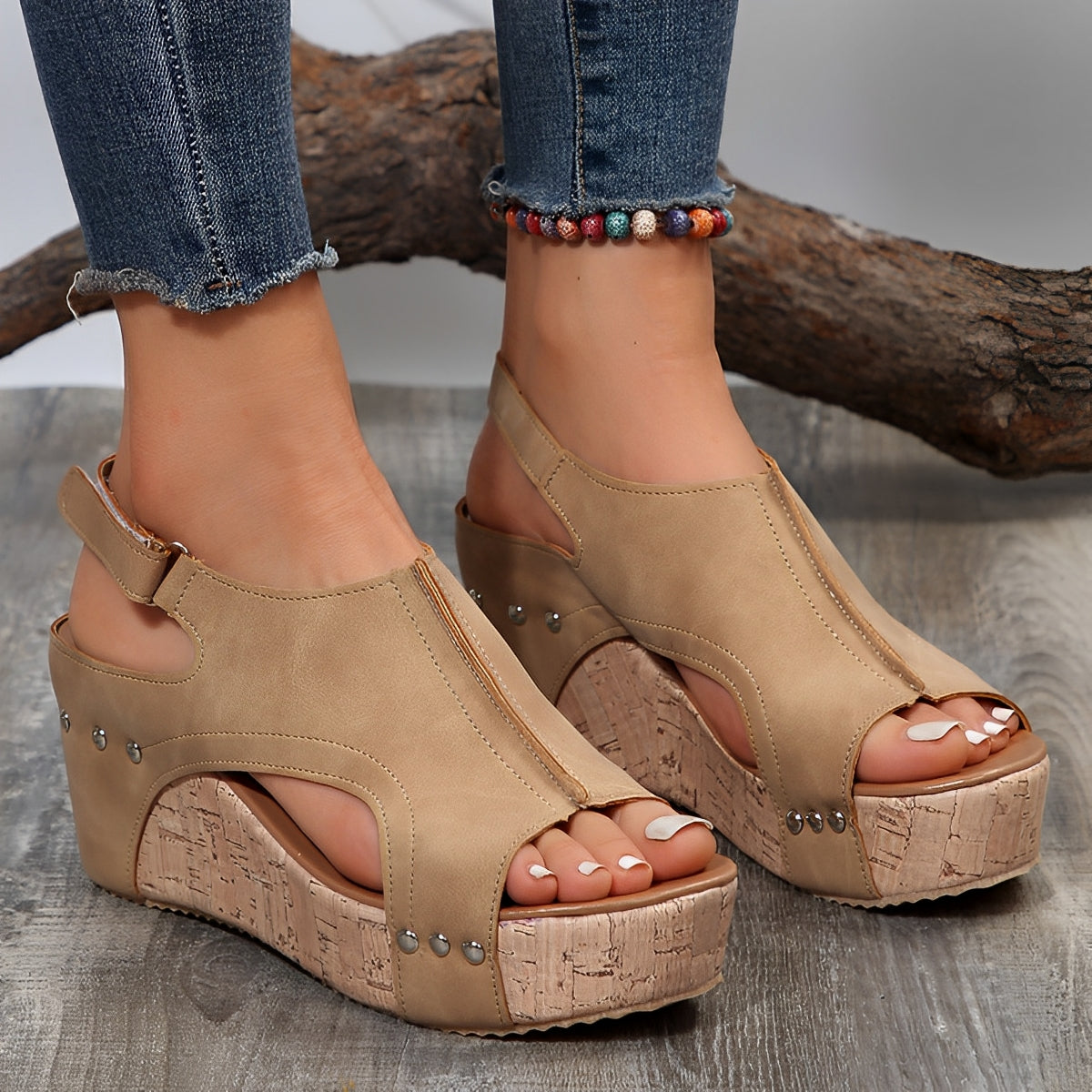 Remy - Bequeme Peep-Toe-Sandalen für Frauen