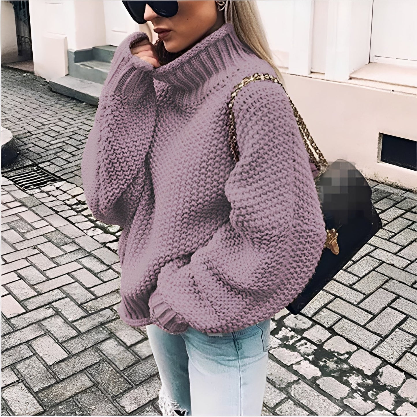 Paulina - Kuscheliger Rollkragenpullover aus dickem Strick für Damen
