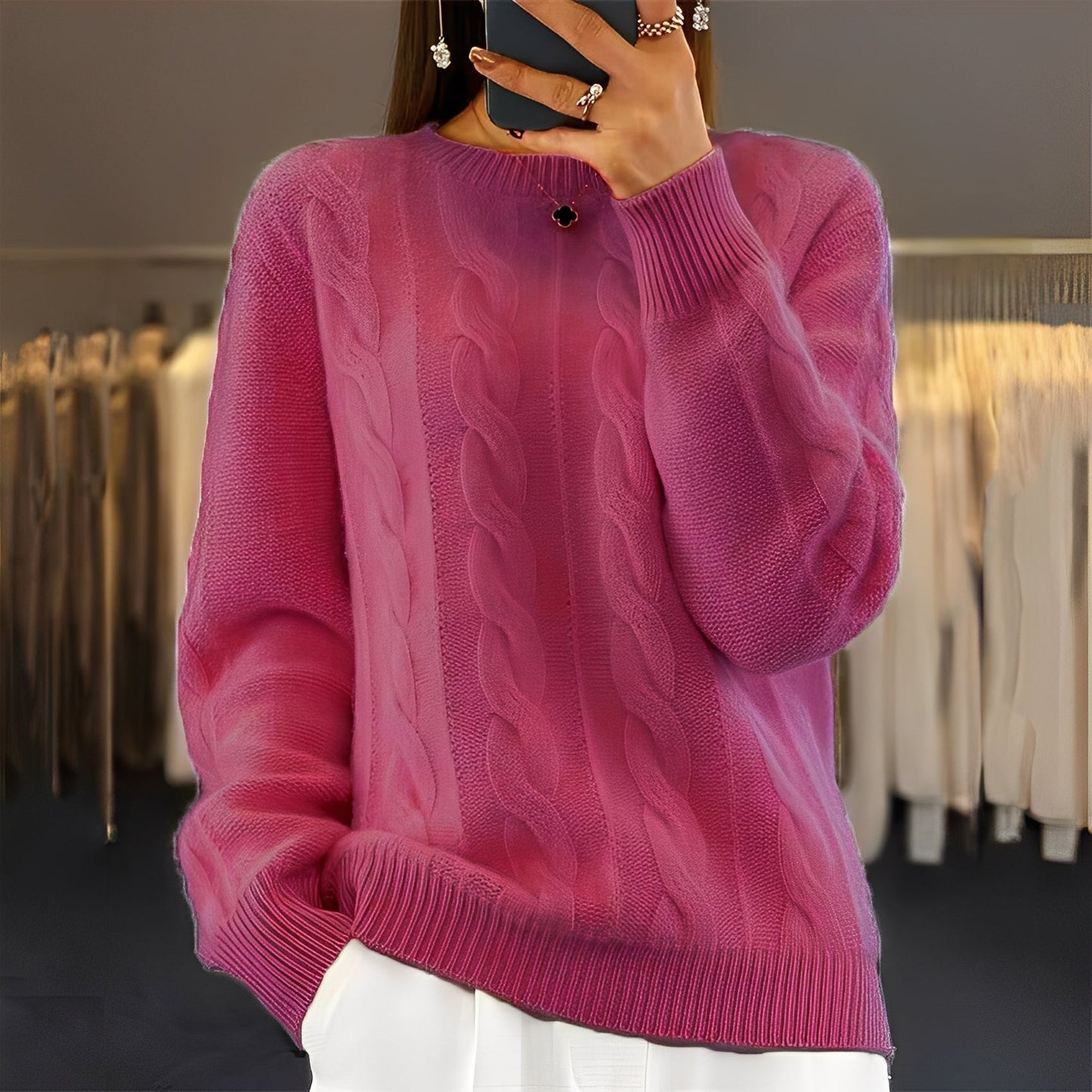 Leanne - Klassisch eleganter Damenpullover