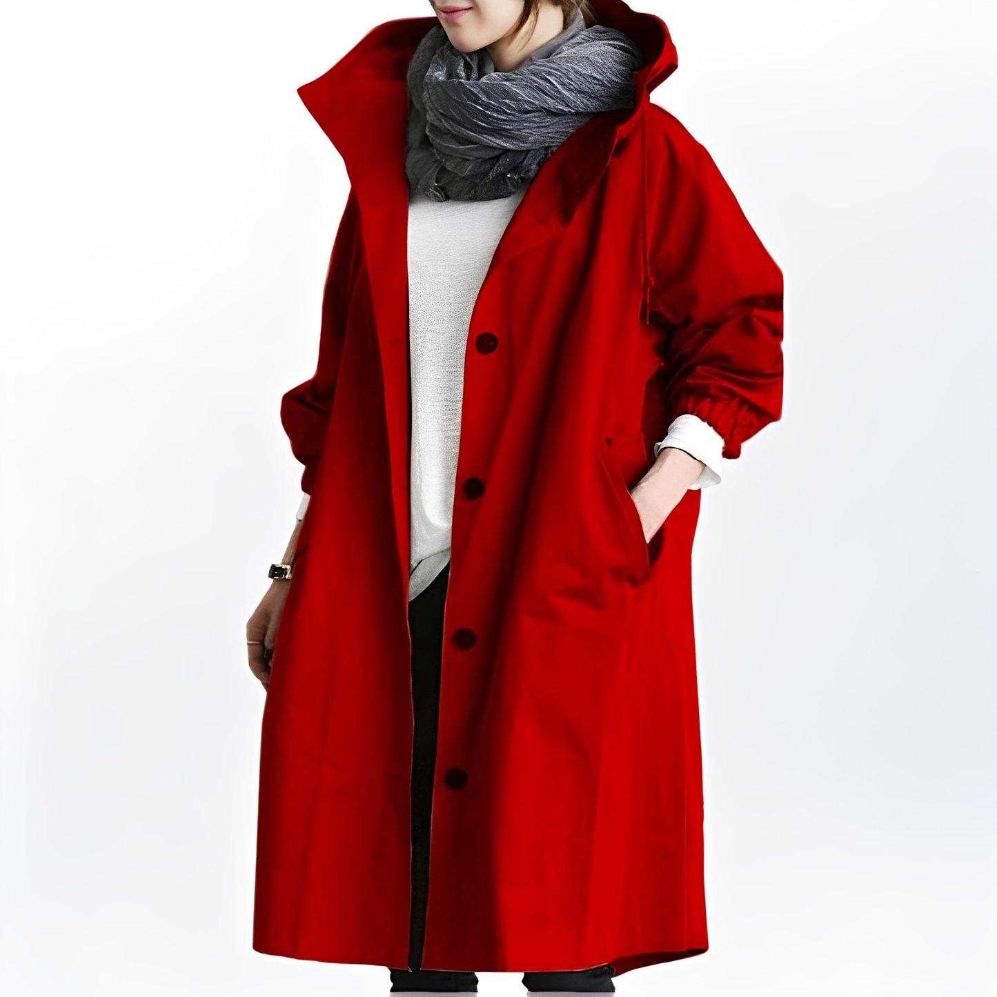 Giselle - Damen-Regenjacke mit Kapuze, wasserdicht