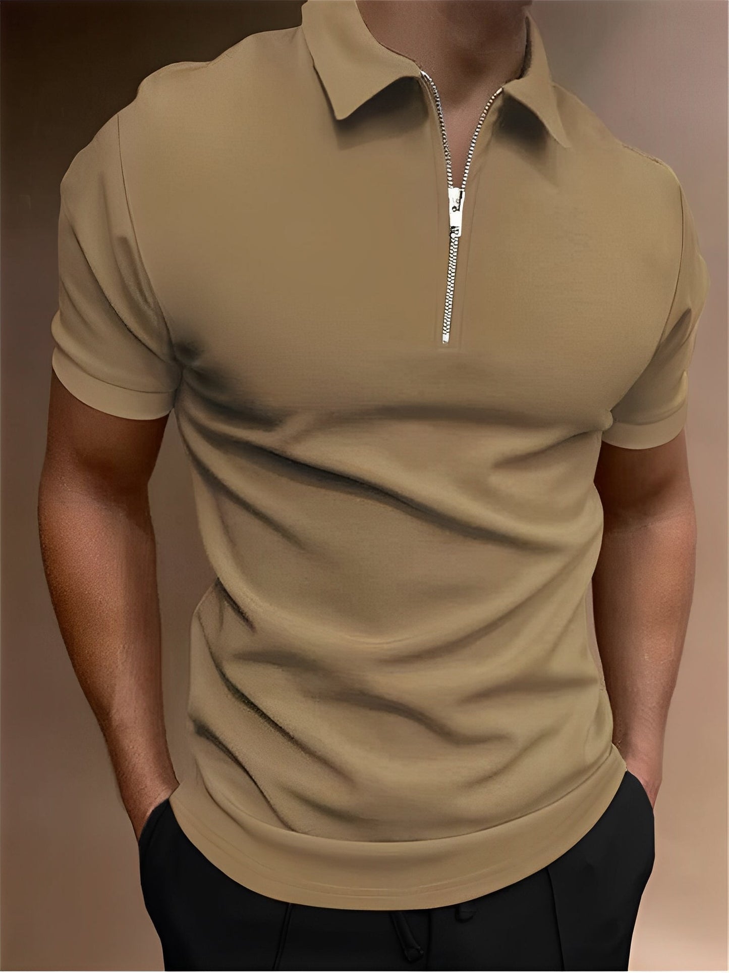 Carl - Bequemes Herren-Poloshirt mit Zipper