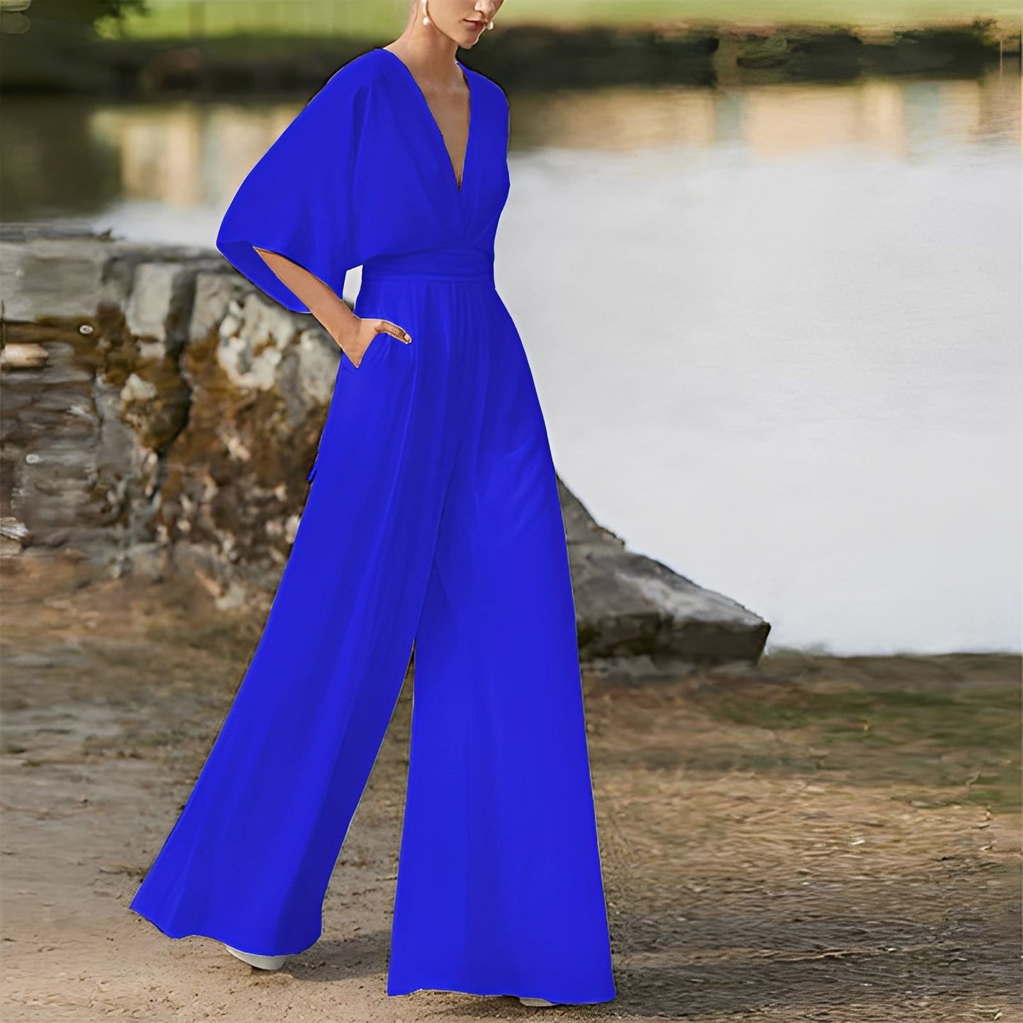 Carmella - Komfortabler Damen-Jumpsuit mit hohem Bund