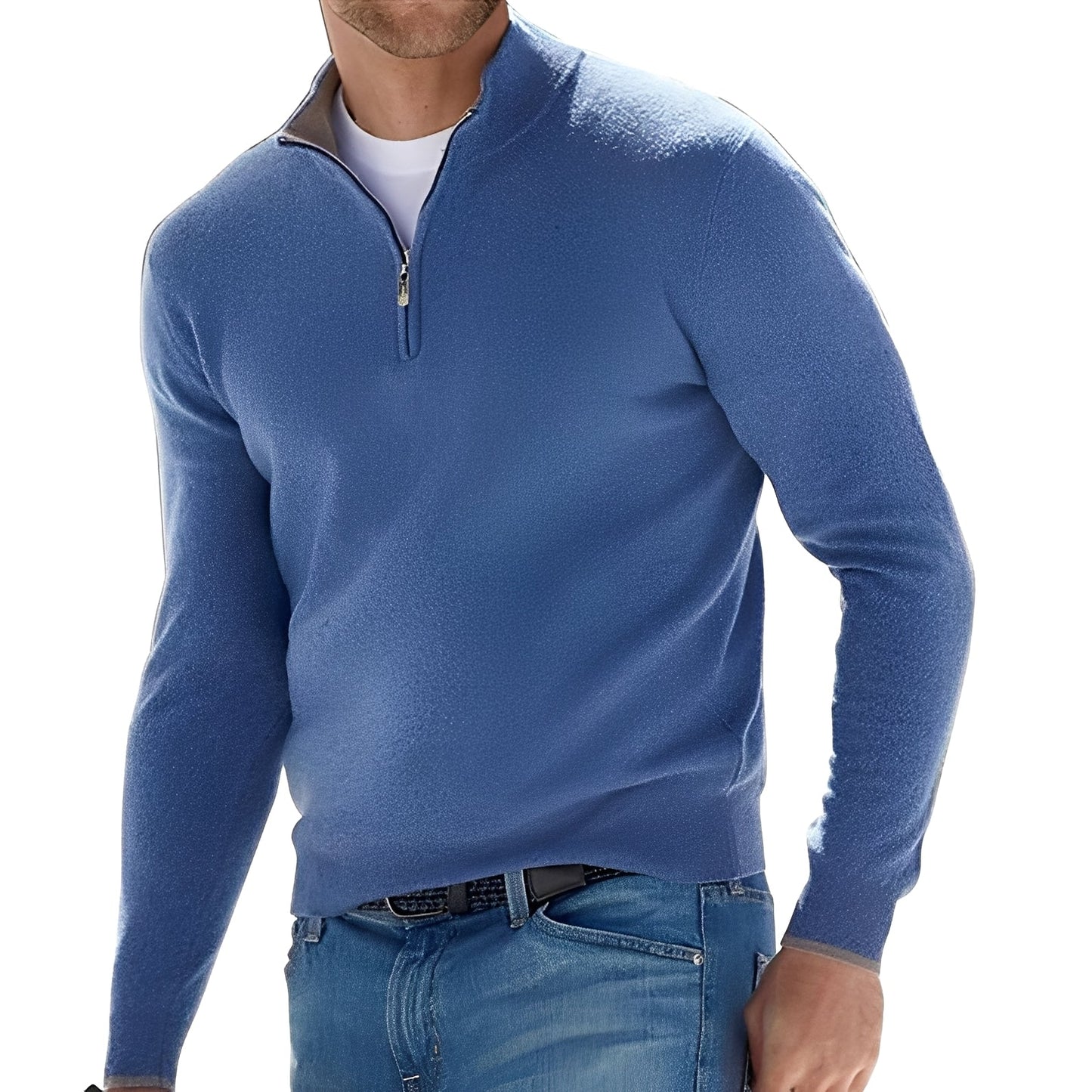 Rufus - Leichte Herrenjacke mit Reißverschluss und hohem Kragen