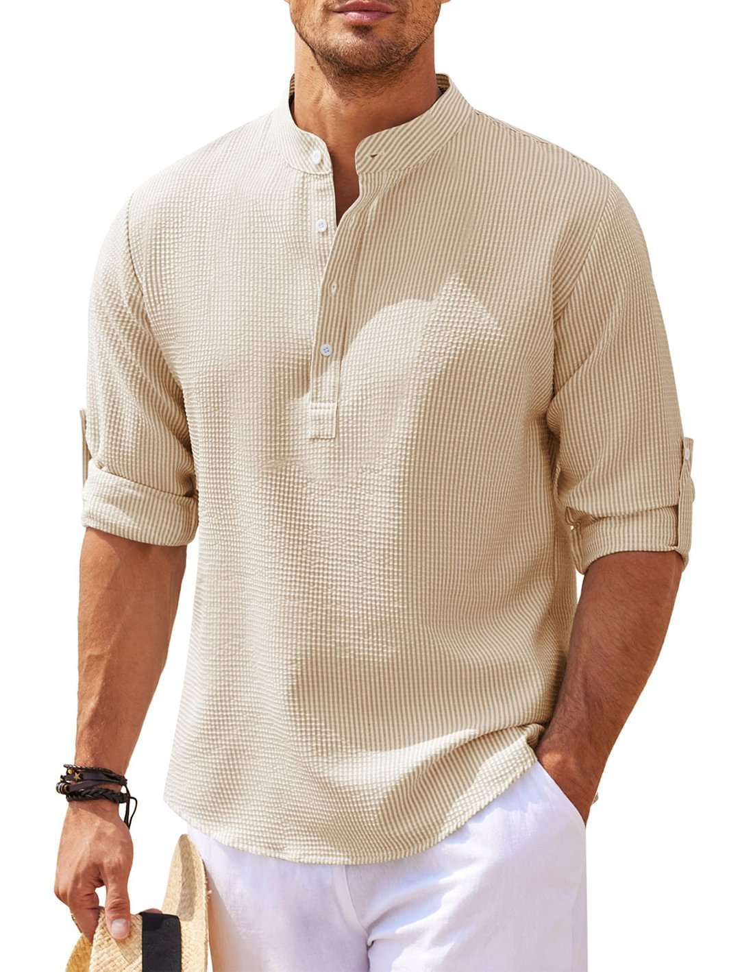 Brock - Elegantes Sommerhemd mit Knöpfen für Männer