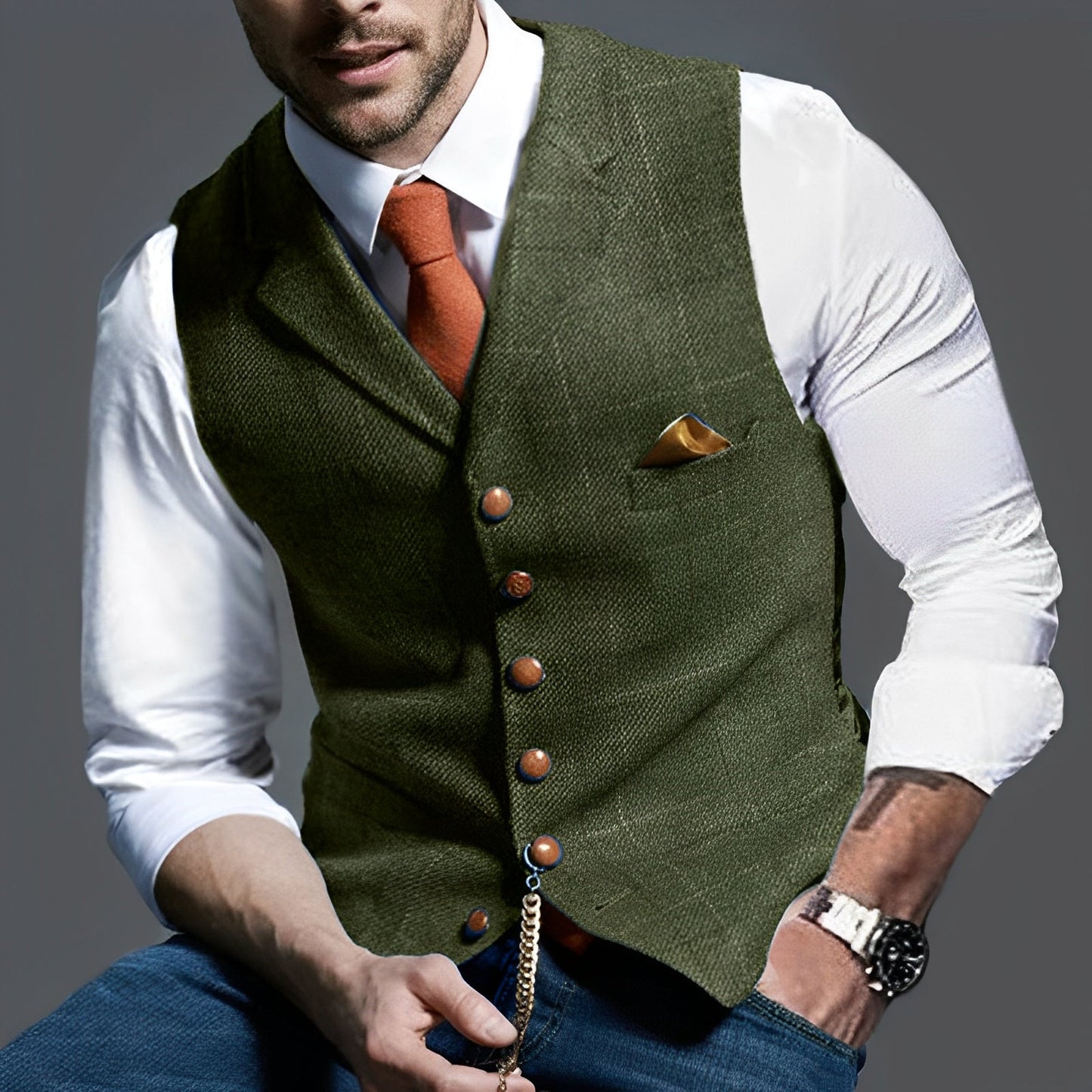 Jasper – Herren Retro-Weste