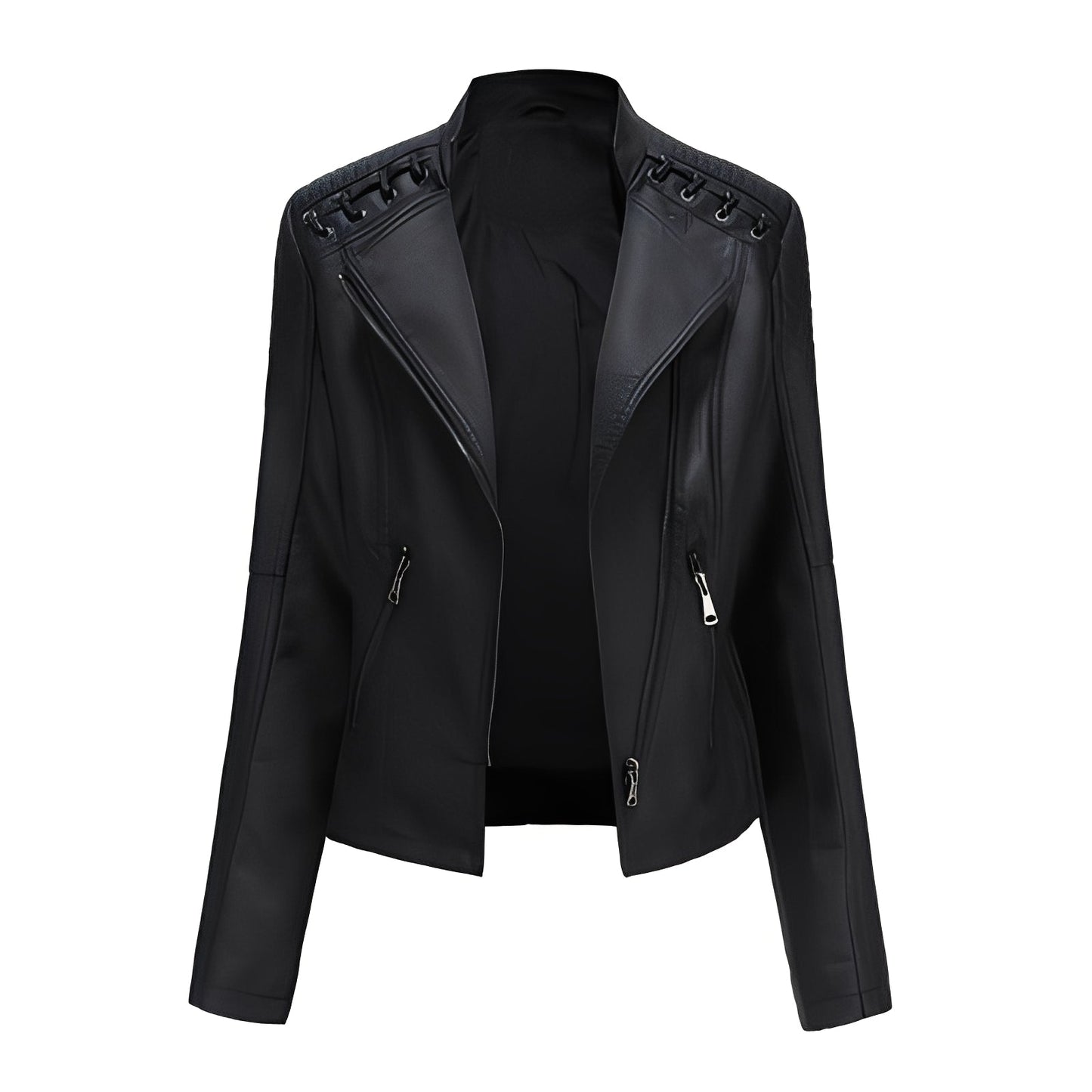 Narelle - Elegante, schmale kurze Damenlederjacke