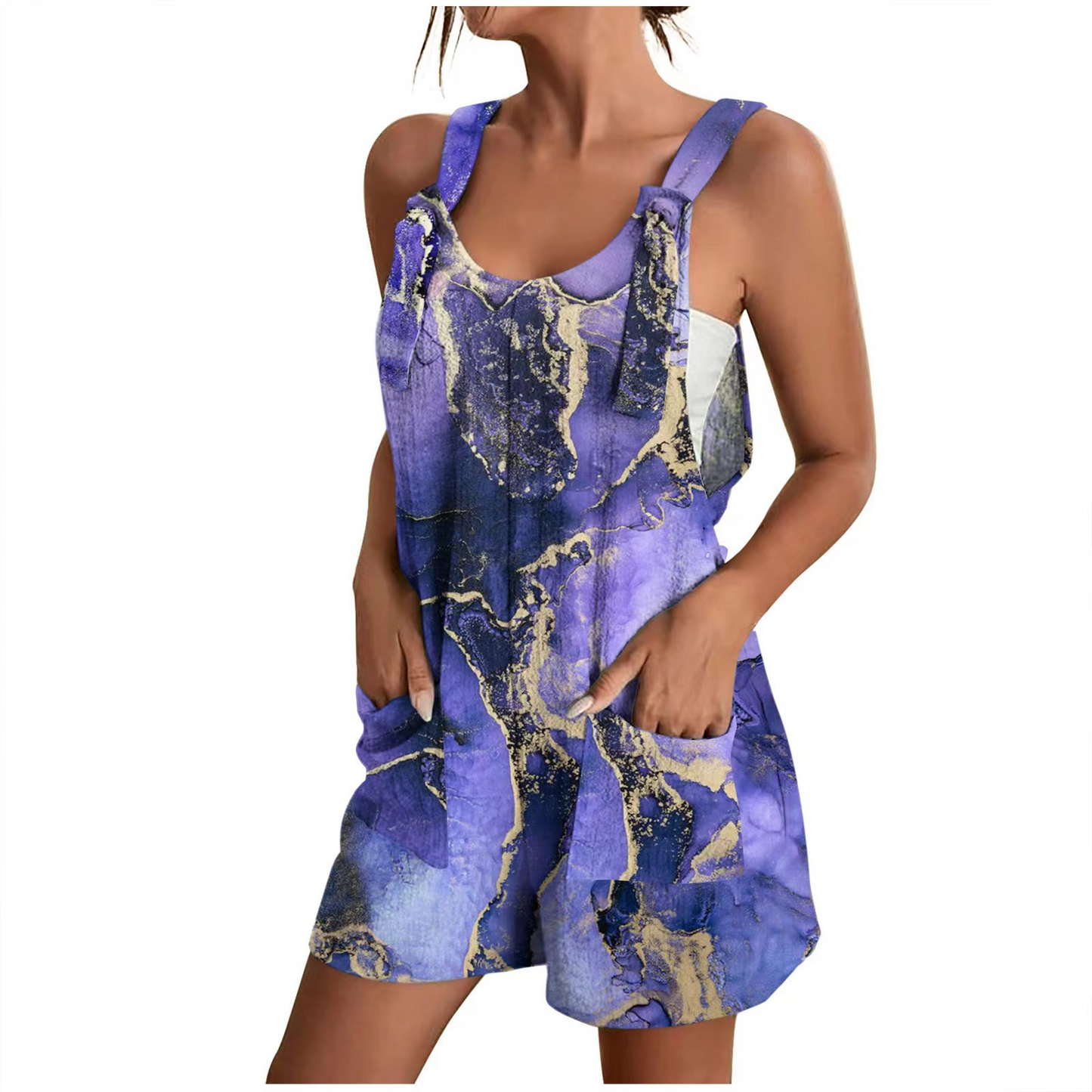 Estelle - Eleganter Damen-Romper mit Blumenmuster