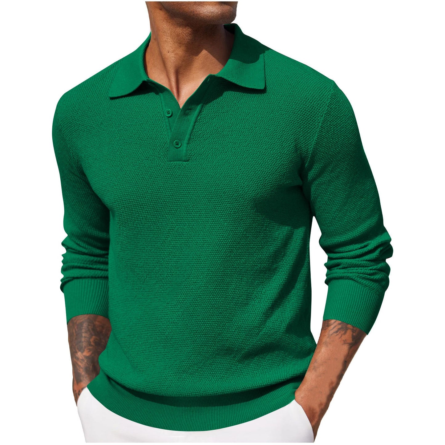 Harrison - Lockeres Herren-Langarm-Shirt