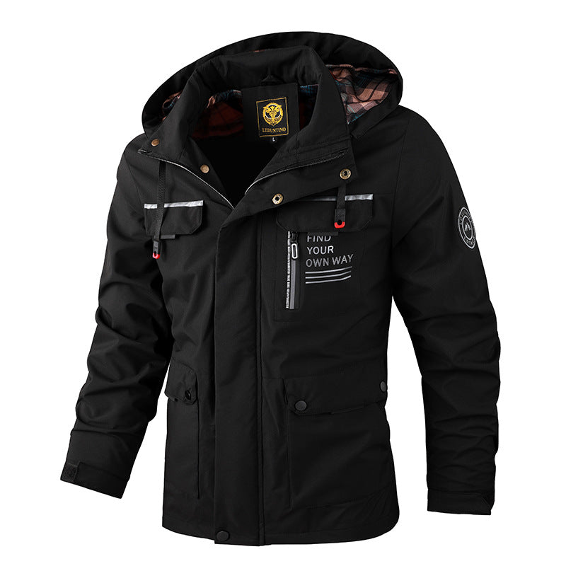 Gabriel - Wasserdichte Herren-Winterjacke mit Kapuze