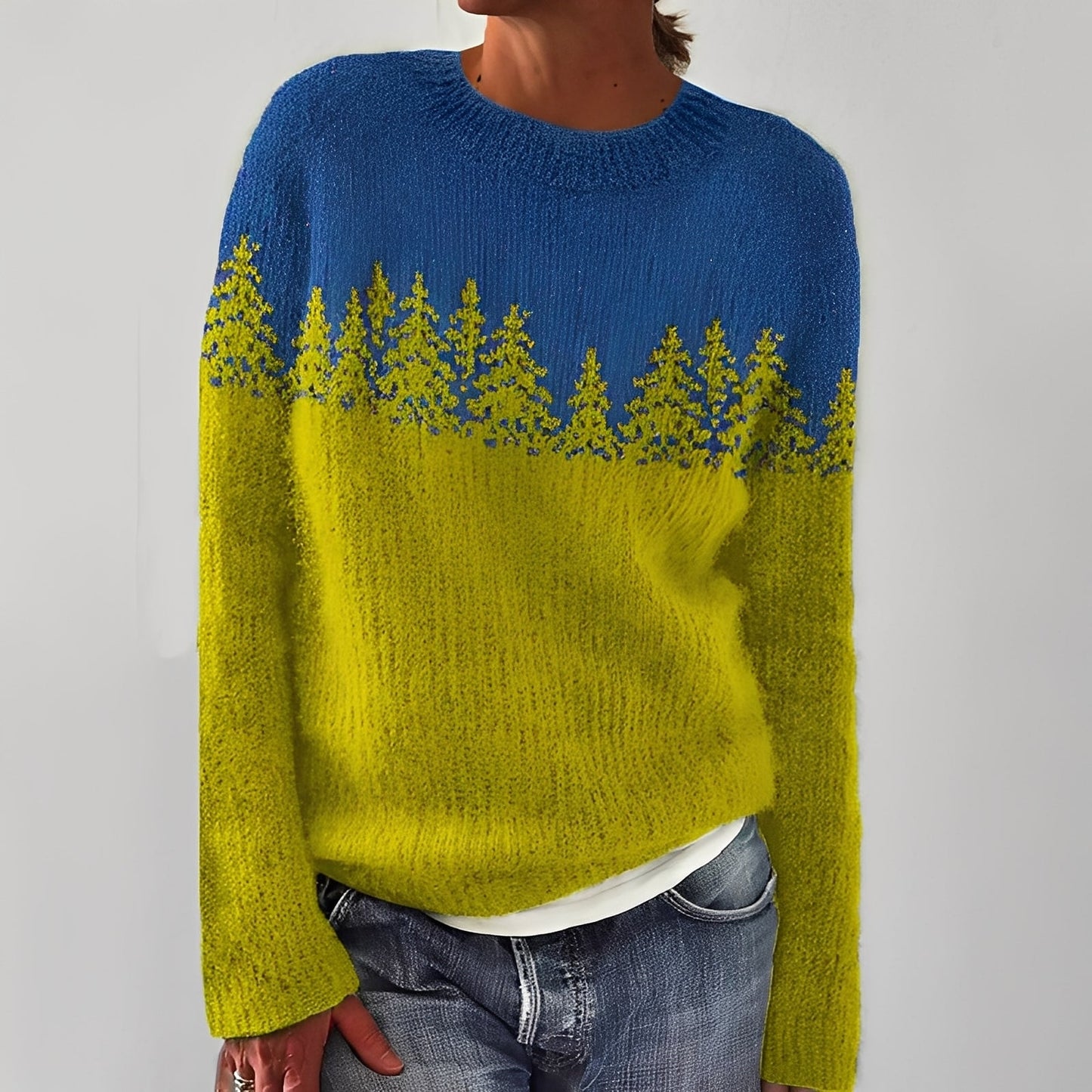 Heather - Klassischer Damenpullover mit Muster