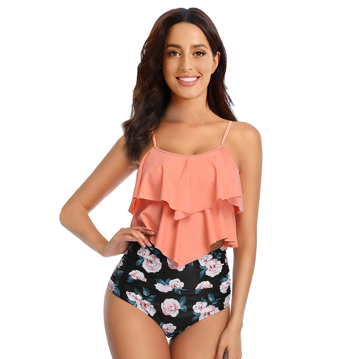 Haylie - Damen-Tankini-Set mit Rüschentop